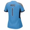 cameron ward tennessee titans nike womens 2025 nfl draft first round pick game jersey light blue clowdercats lz6kt.jpg