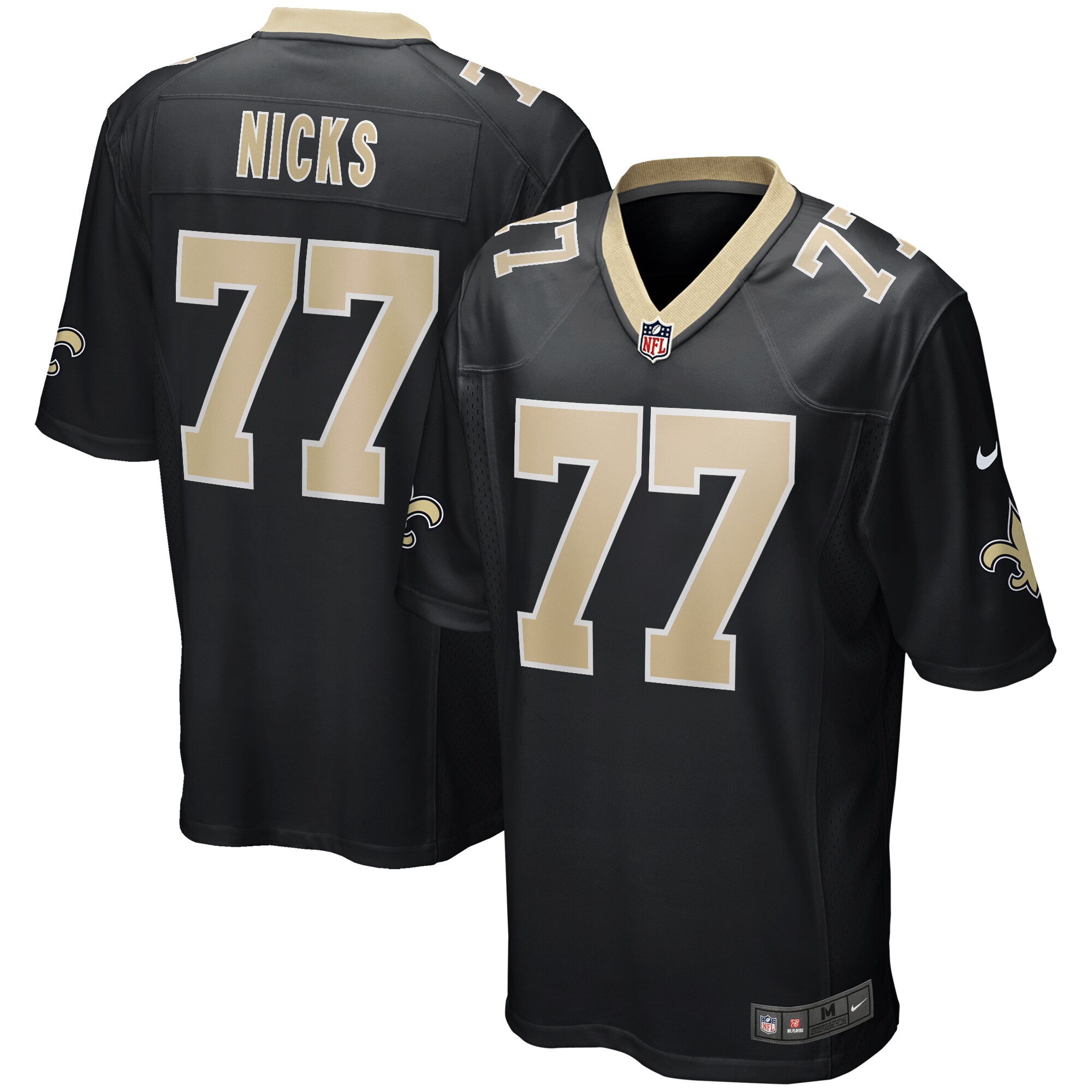 carl nicks new orleans saints nike game retired player jersey black clowdercats 69vvd.jpg