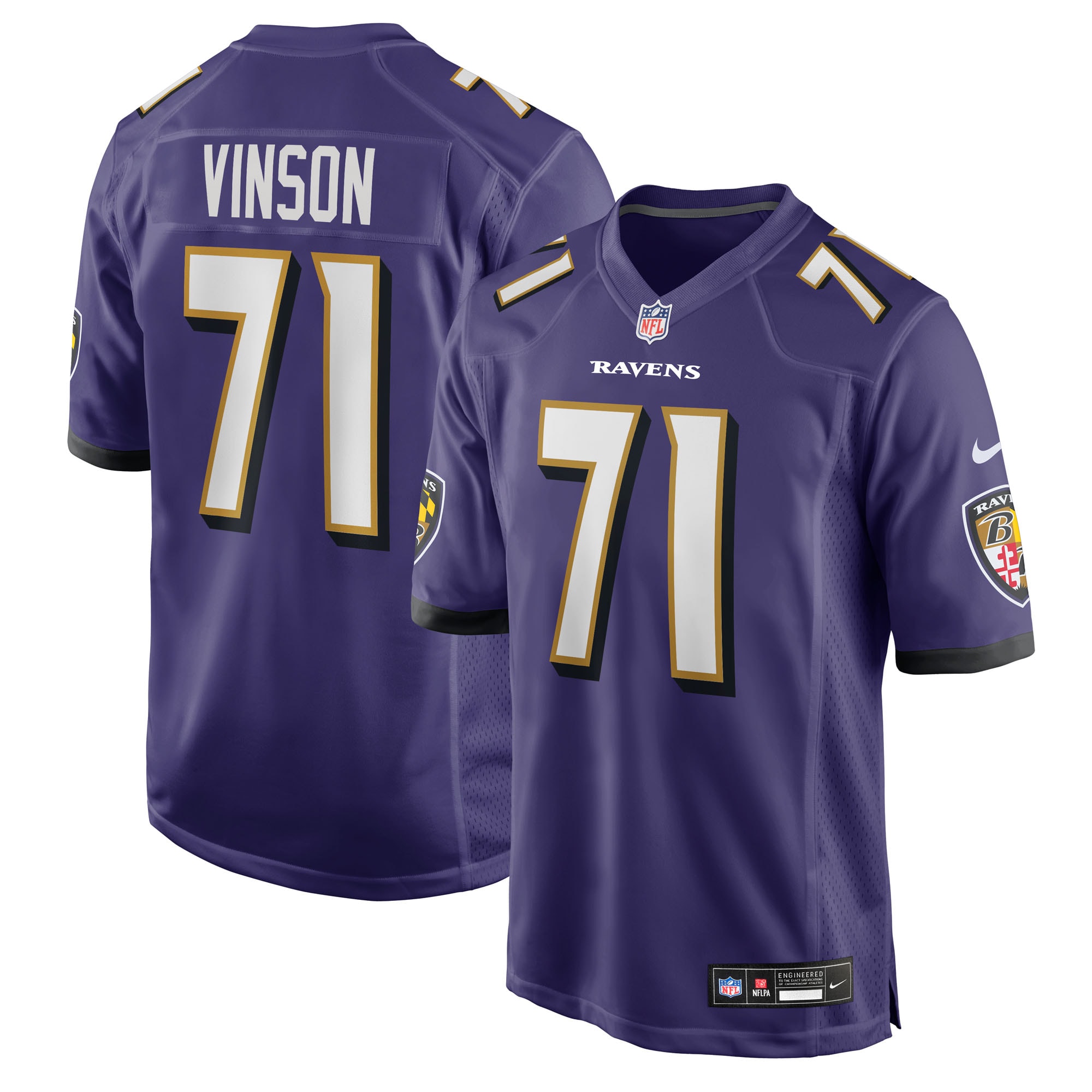 carson vinson baltimore ravens nike team game jersey purple clowdercats b1m8c.jpg