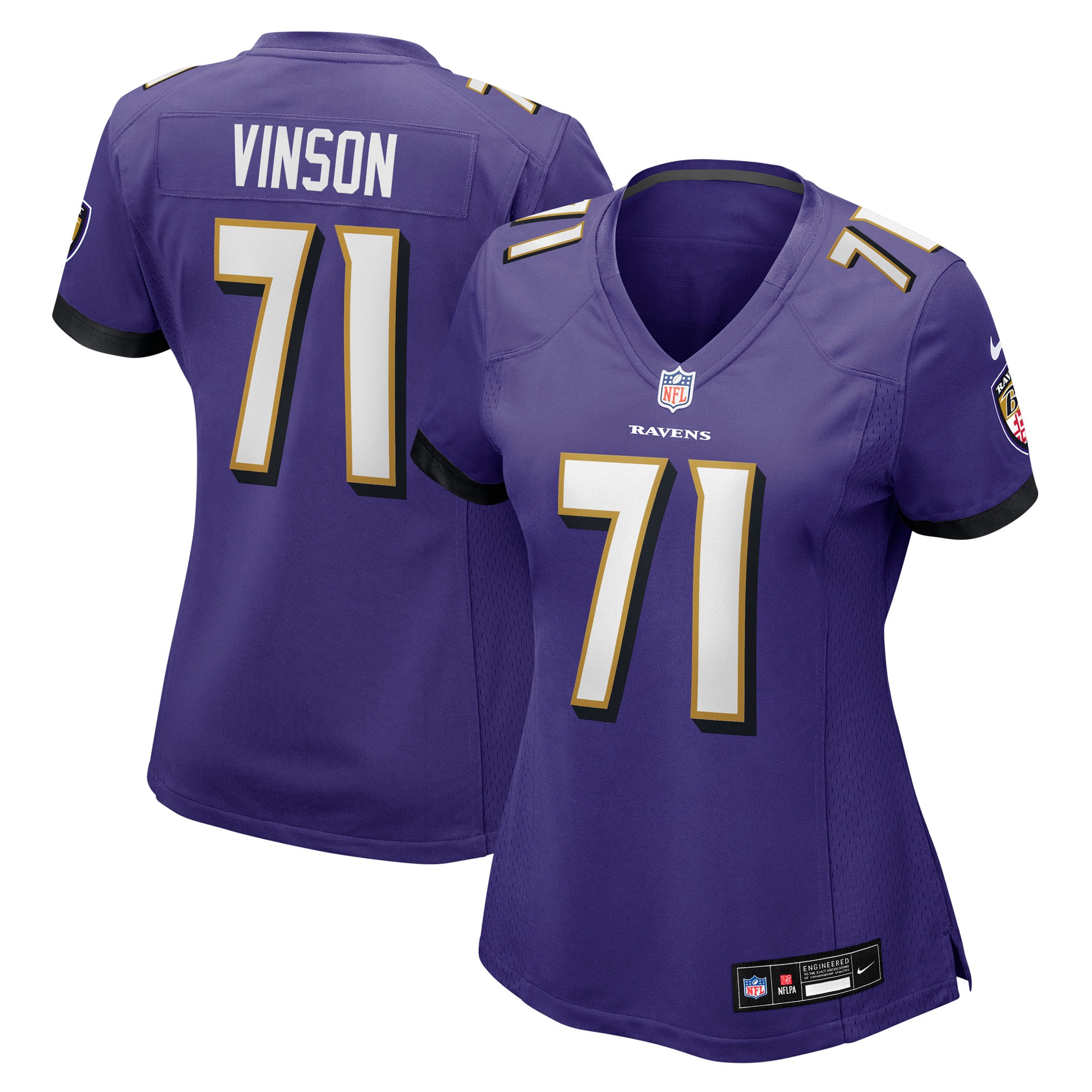 carson vinson baltimore ravens nike womens team game jersey purple clowdercats in7xc.jpg