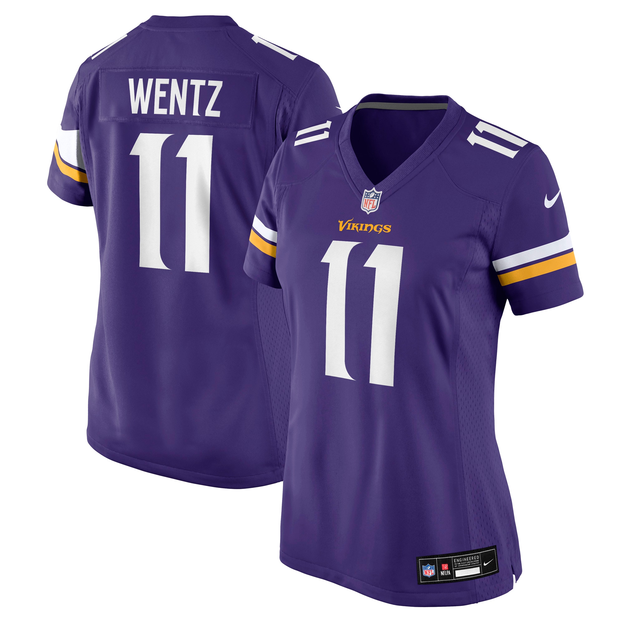 carson wentz minnesota vikings nike womens team game jersey purple clowdercats beelj.jpg