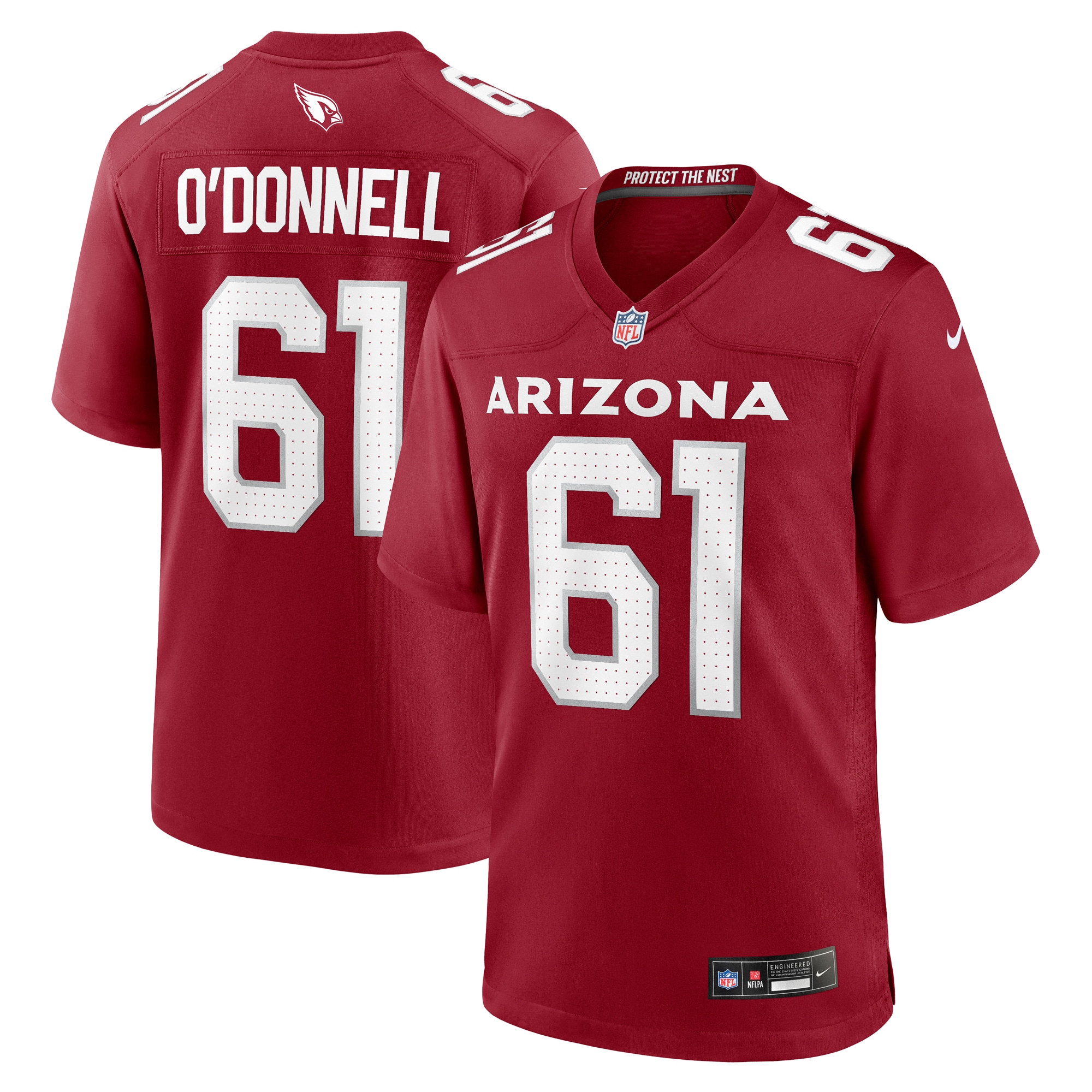 carter odonnell arizona cardinals nike team game jersey cardinal clowdercats aapt5.jpg