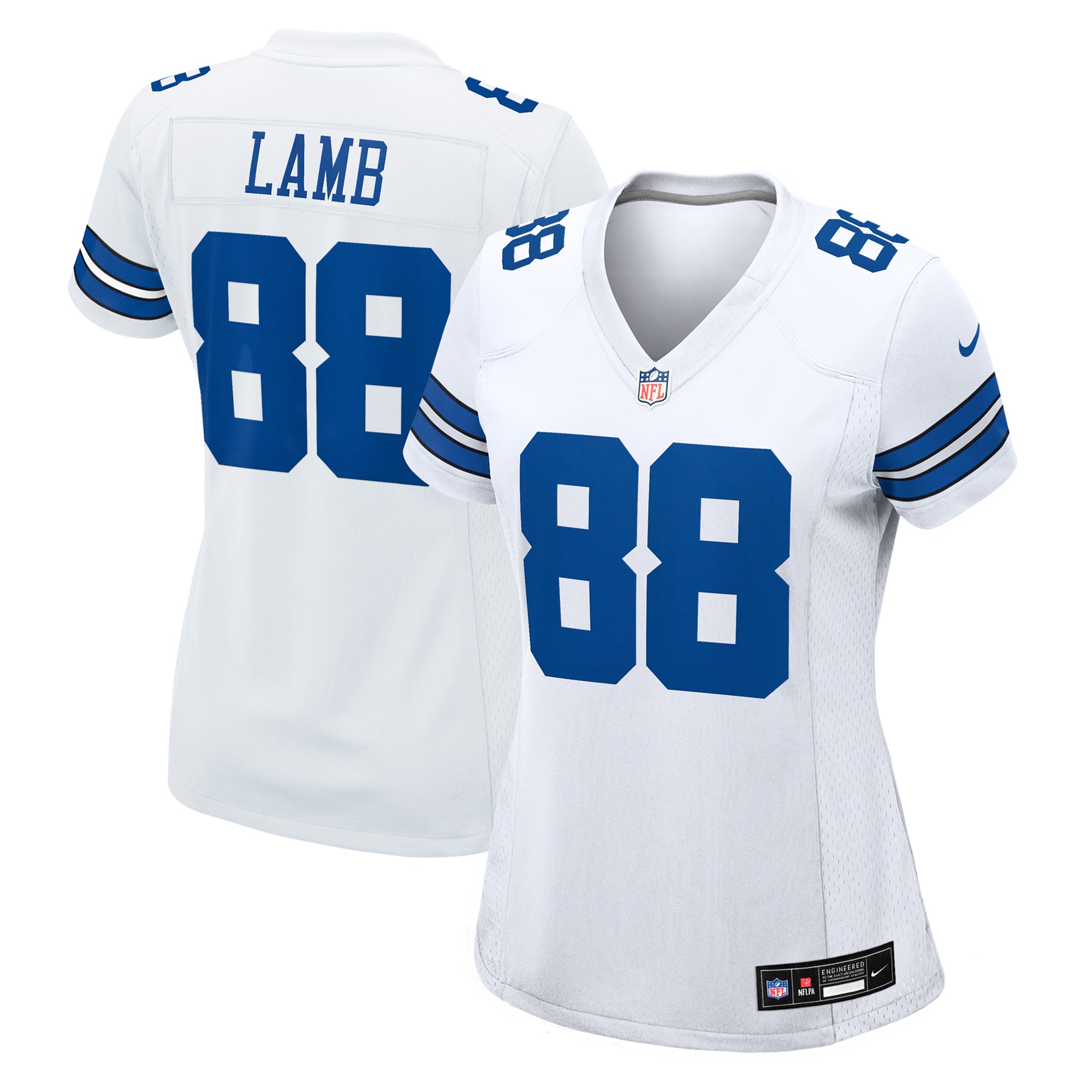 ceedee lamb dallas cowboys nike womens game jersey white clowdercats jlnec.jpg