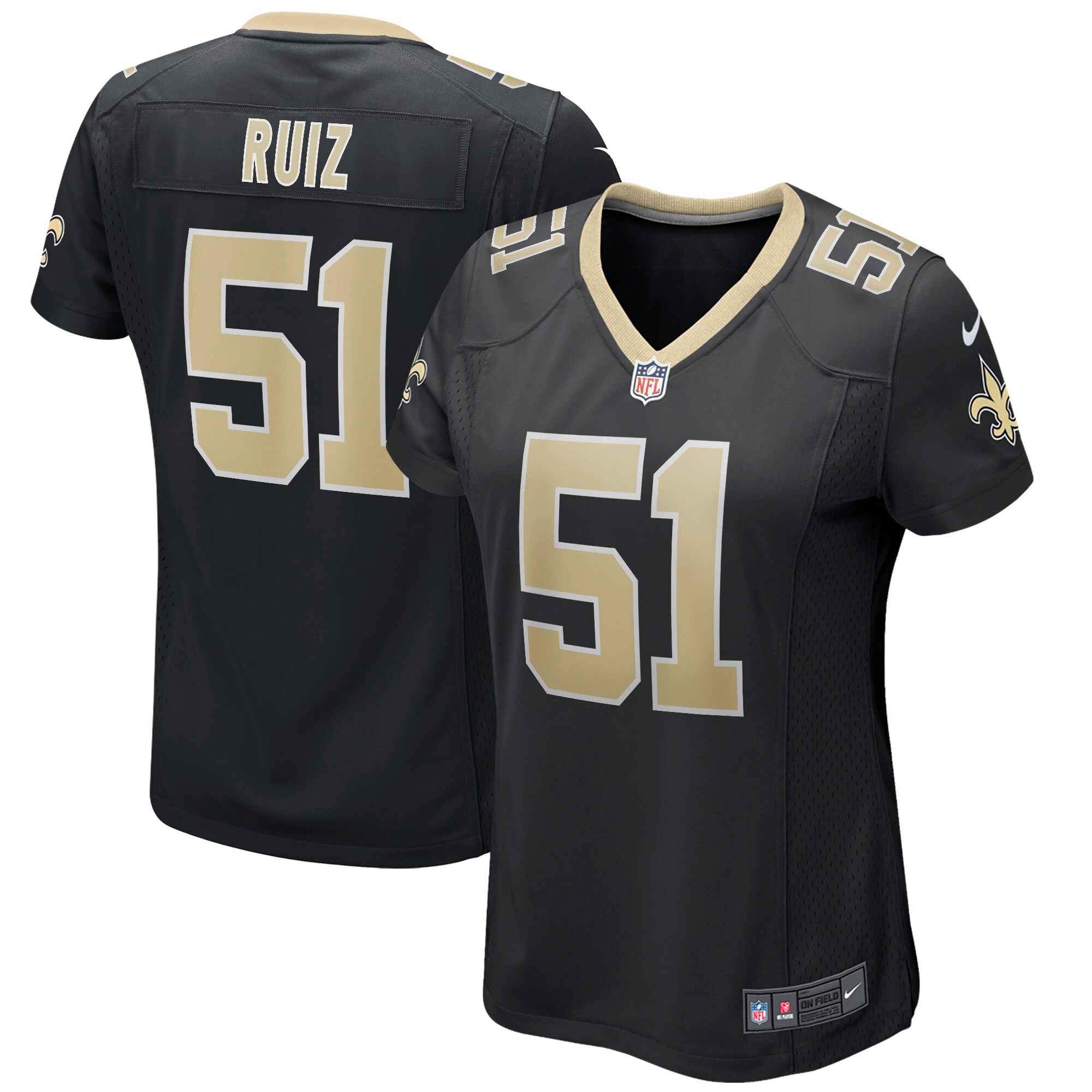 cesar ruiz new orleans saints nike womens game jersey black clowdercats v1s6e.jpg
