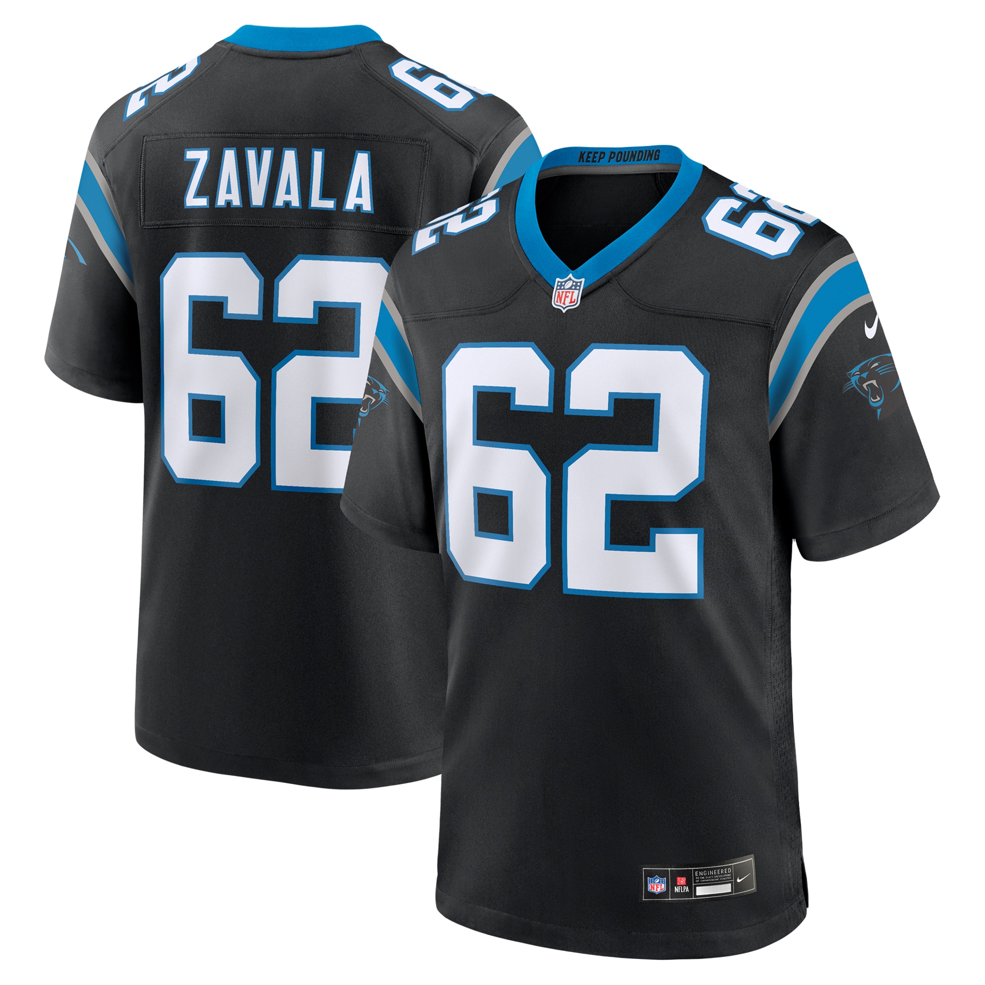 chandler zavala carolina panthers nike game jersey black clowdercats oiyhh.jpg