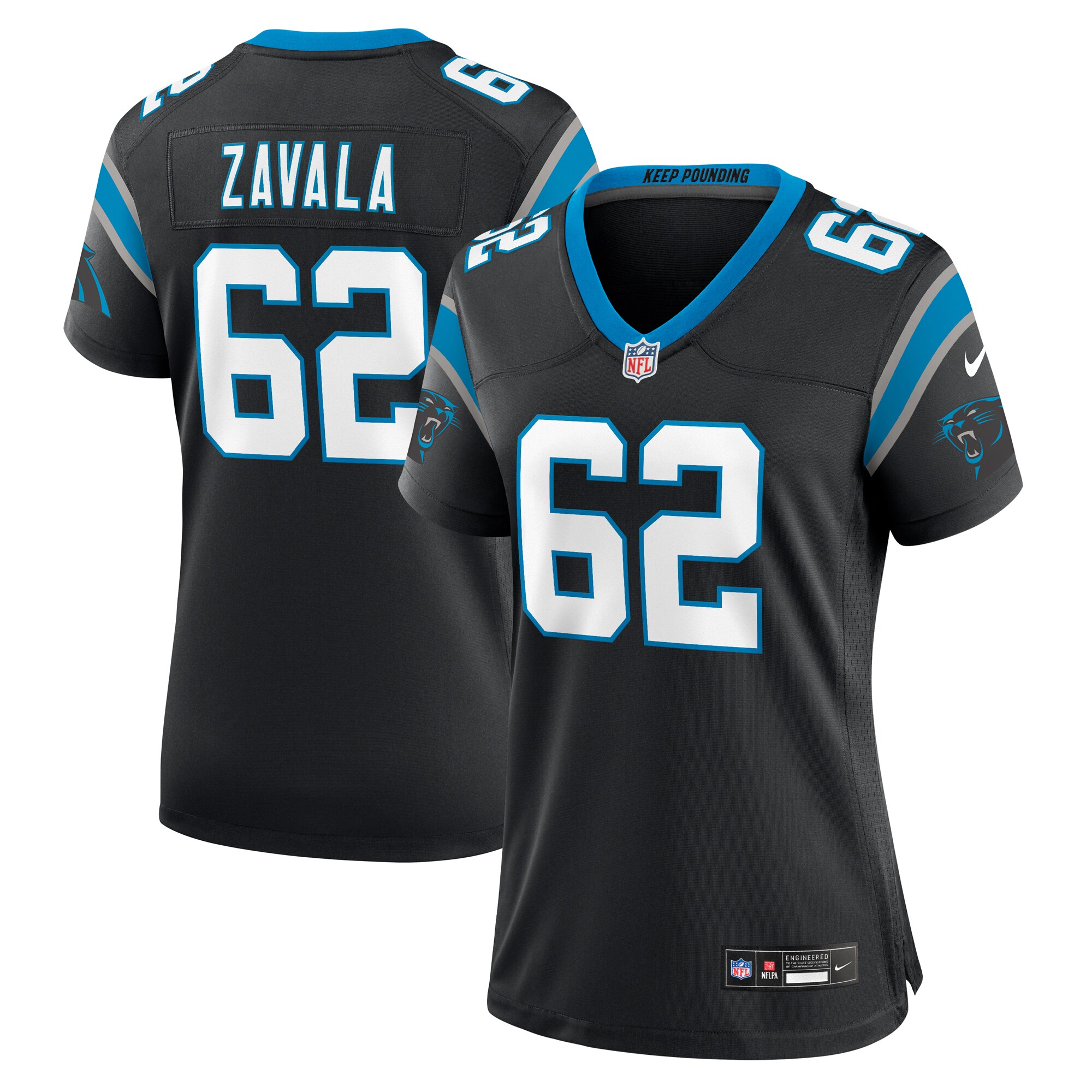 chandler zavala carolina panthers nike womens game jersey black clowdercats kzaxv.jpg