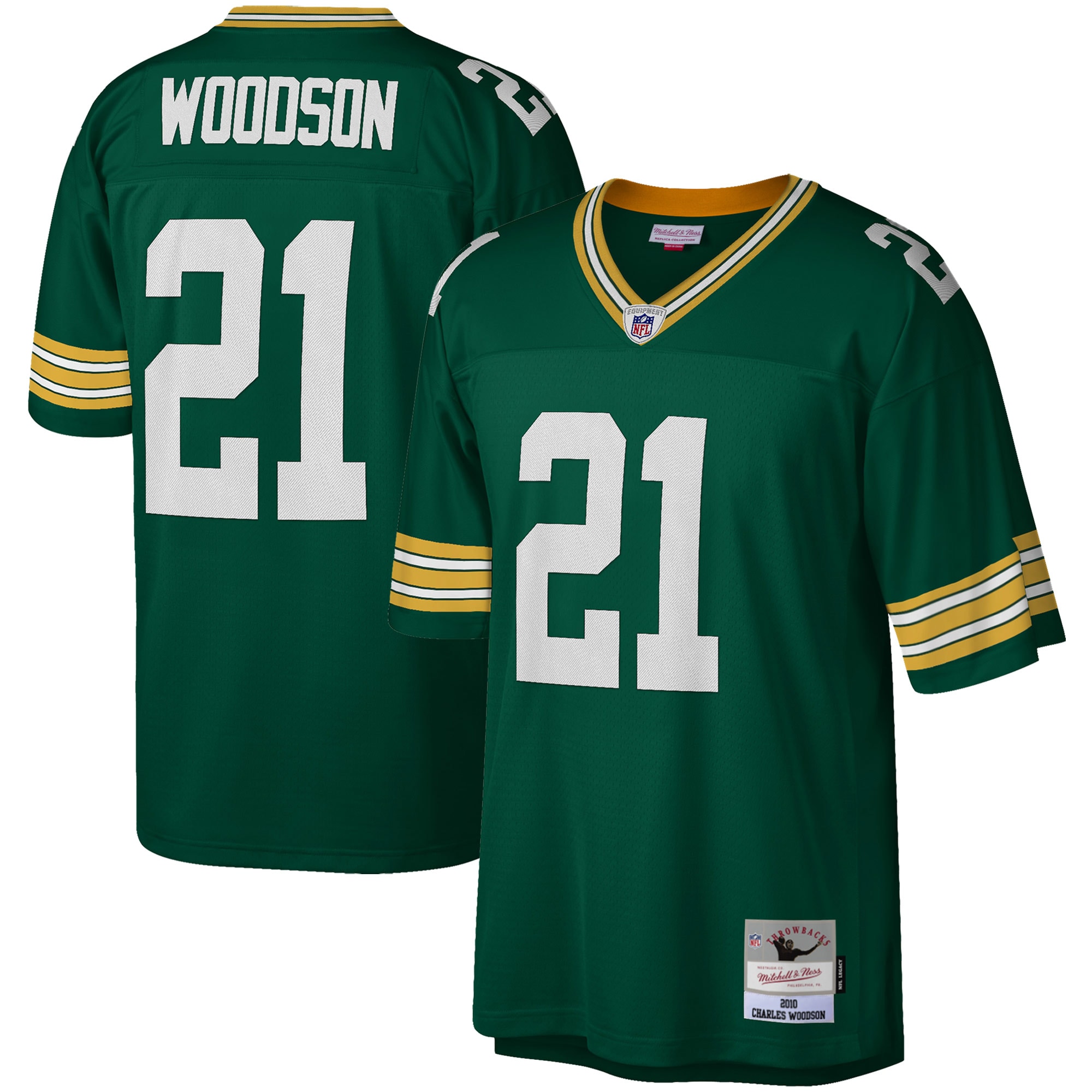 charles woodson green bay packers mitchell ness legacy replica jersey green clowdercats rdmwr.jpg