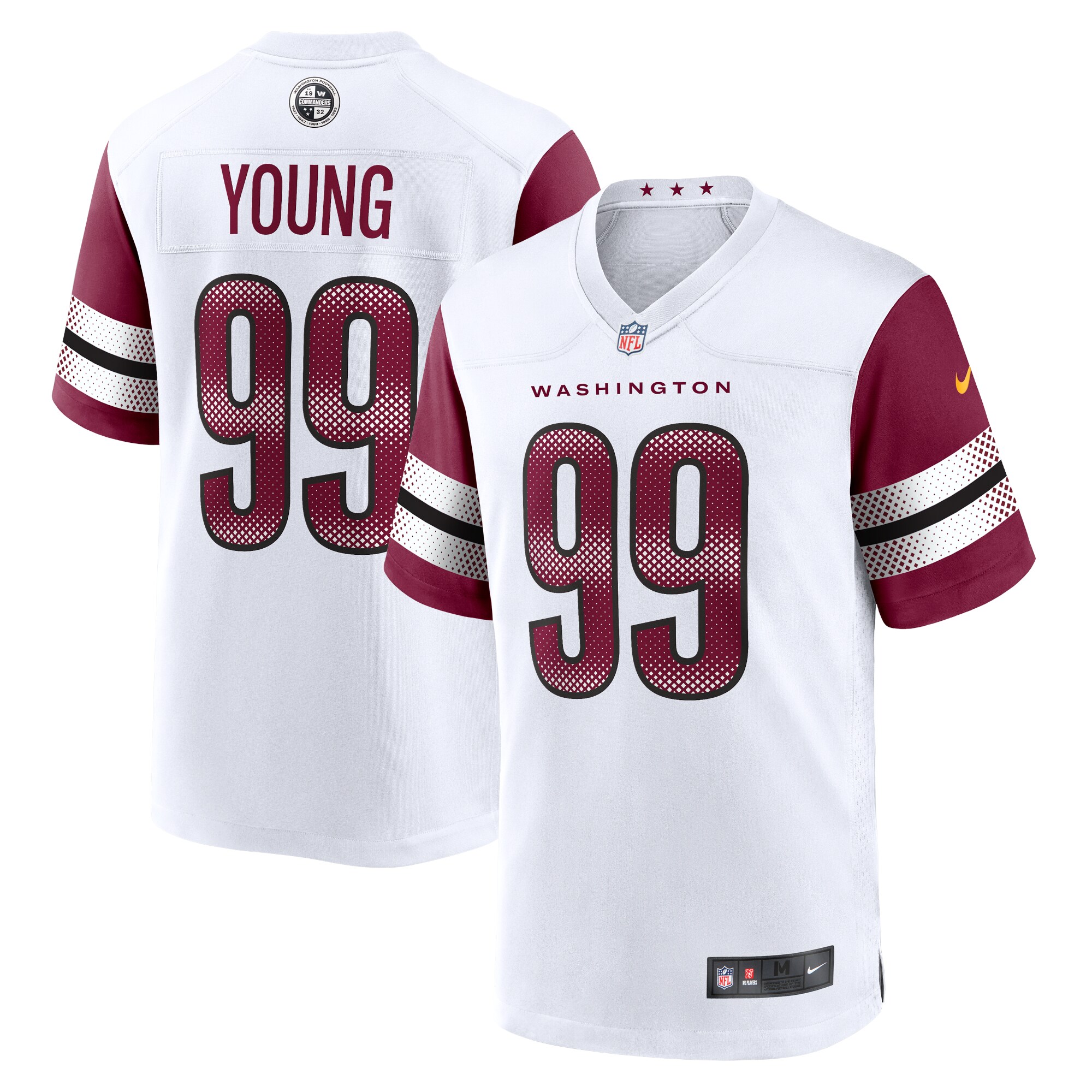 chase young washington commanders nike game jersey white clowdercats 4mwl0.jpg