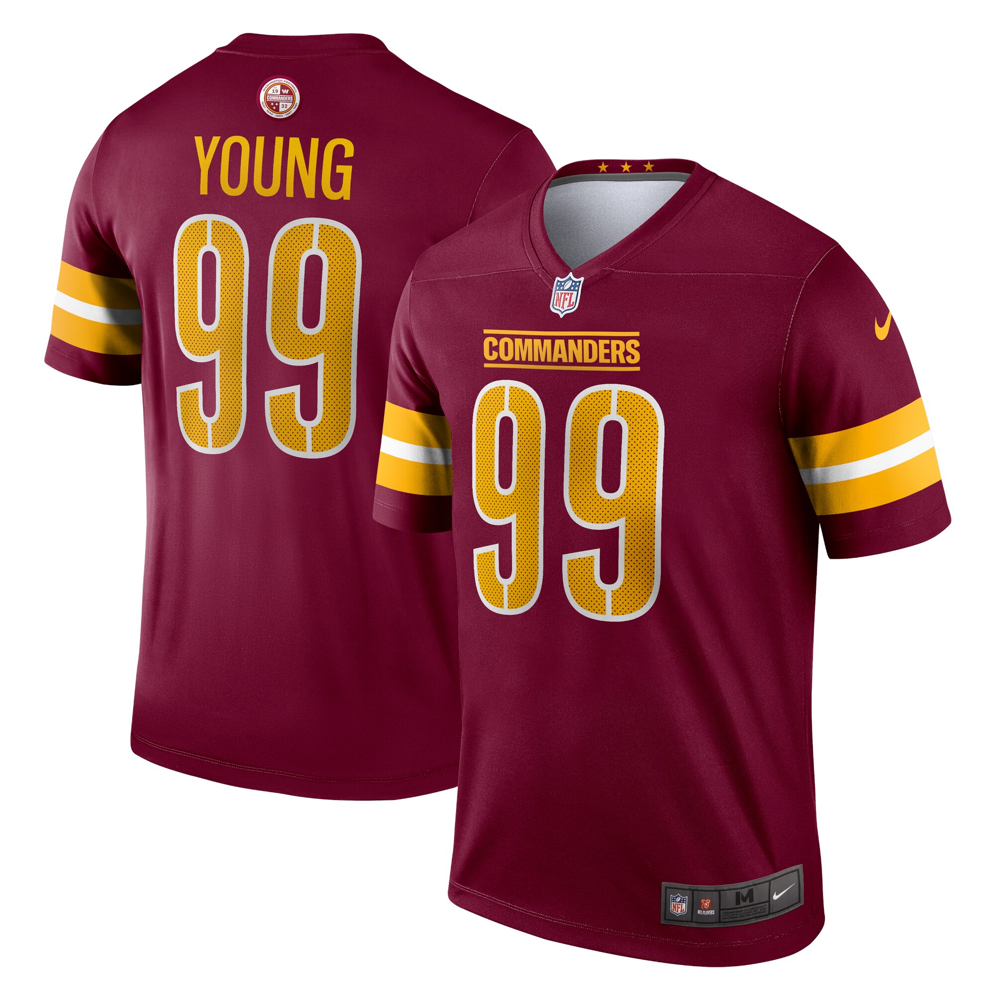 chase young washington commanders nike legend player performance top burgundy clowdercats g0bax.jpg