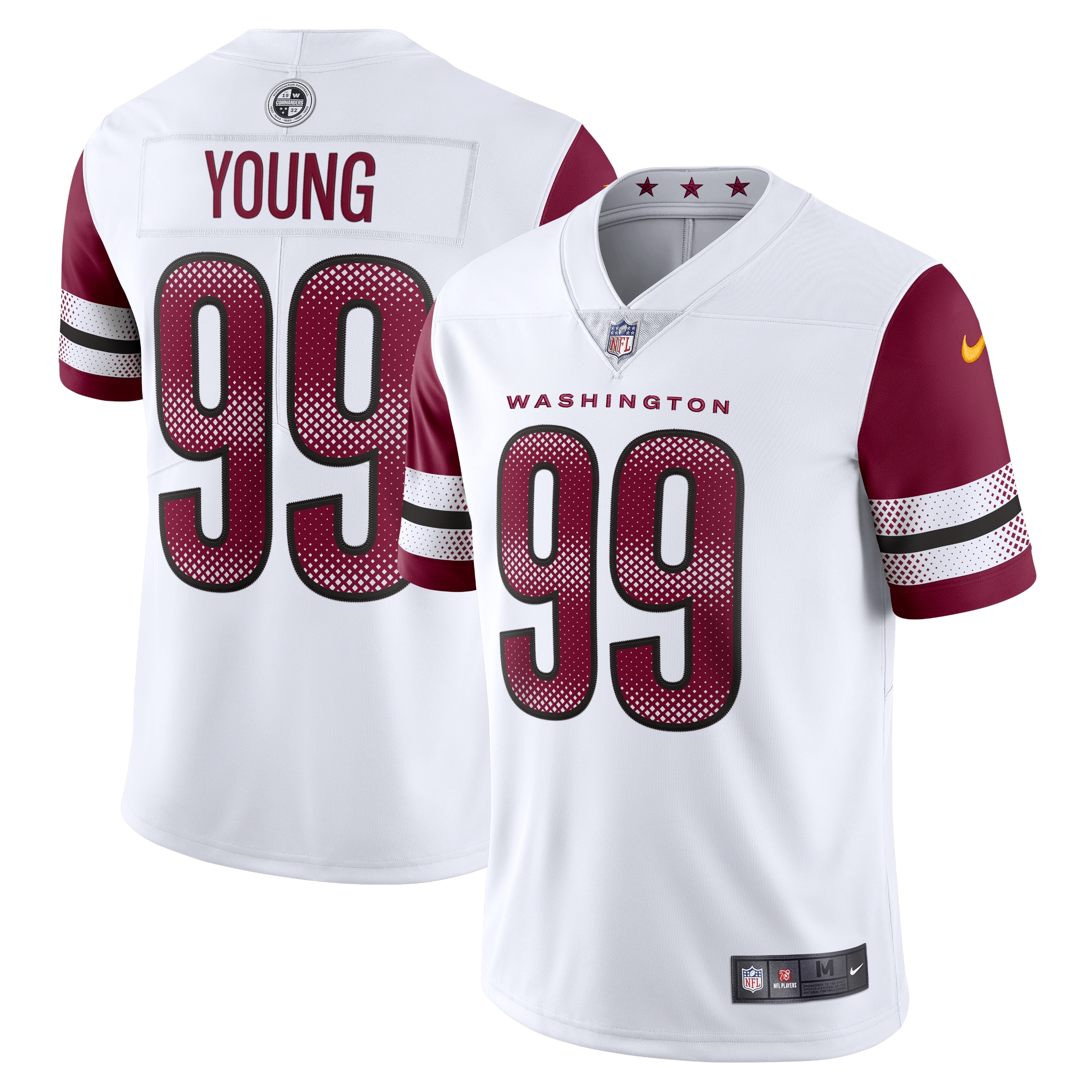 chase young washington commanders nike vapor limited jersey white clowdercats qusws.jpg