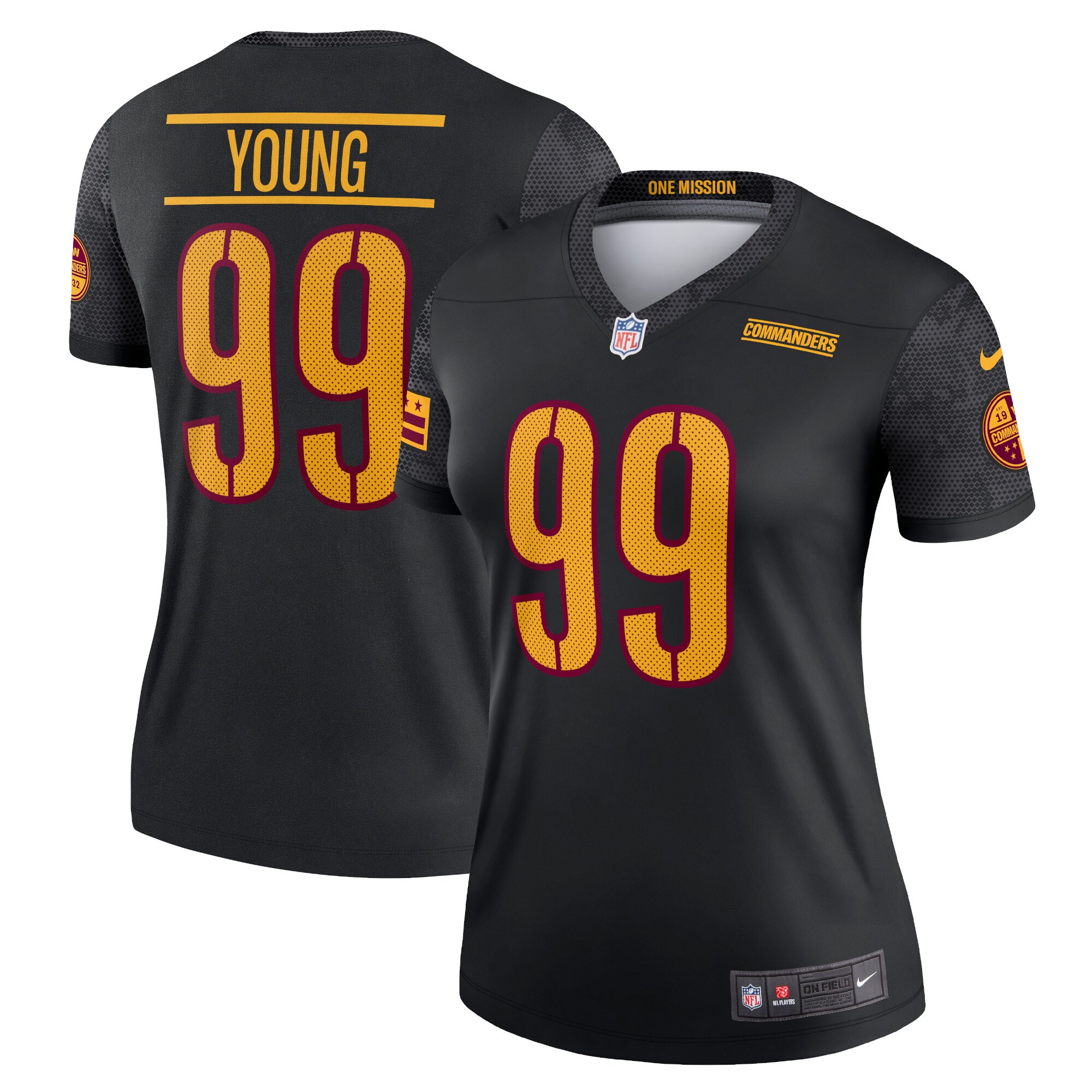 chase young washington commanders nike womens alternate legend player performance top black clowdercats ihijy.jpg