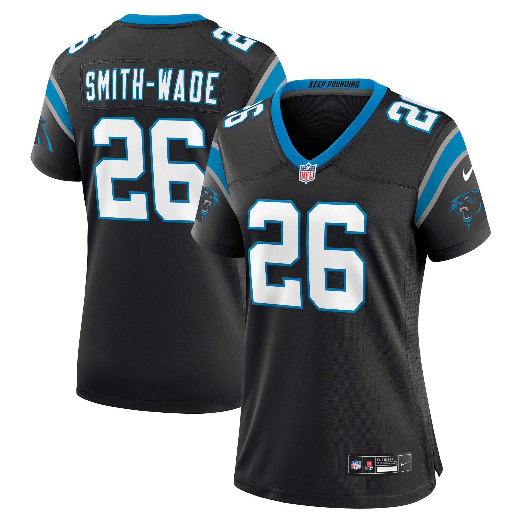 chau smith wade carolina panthers nike womens game jersey black clowdercats oqqgj.jpg