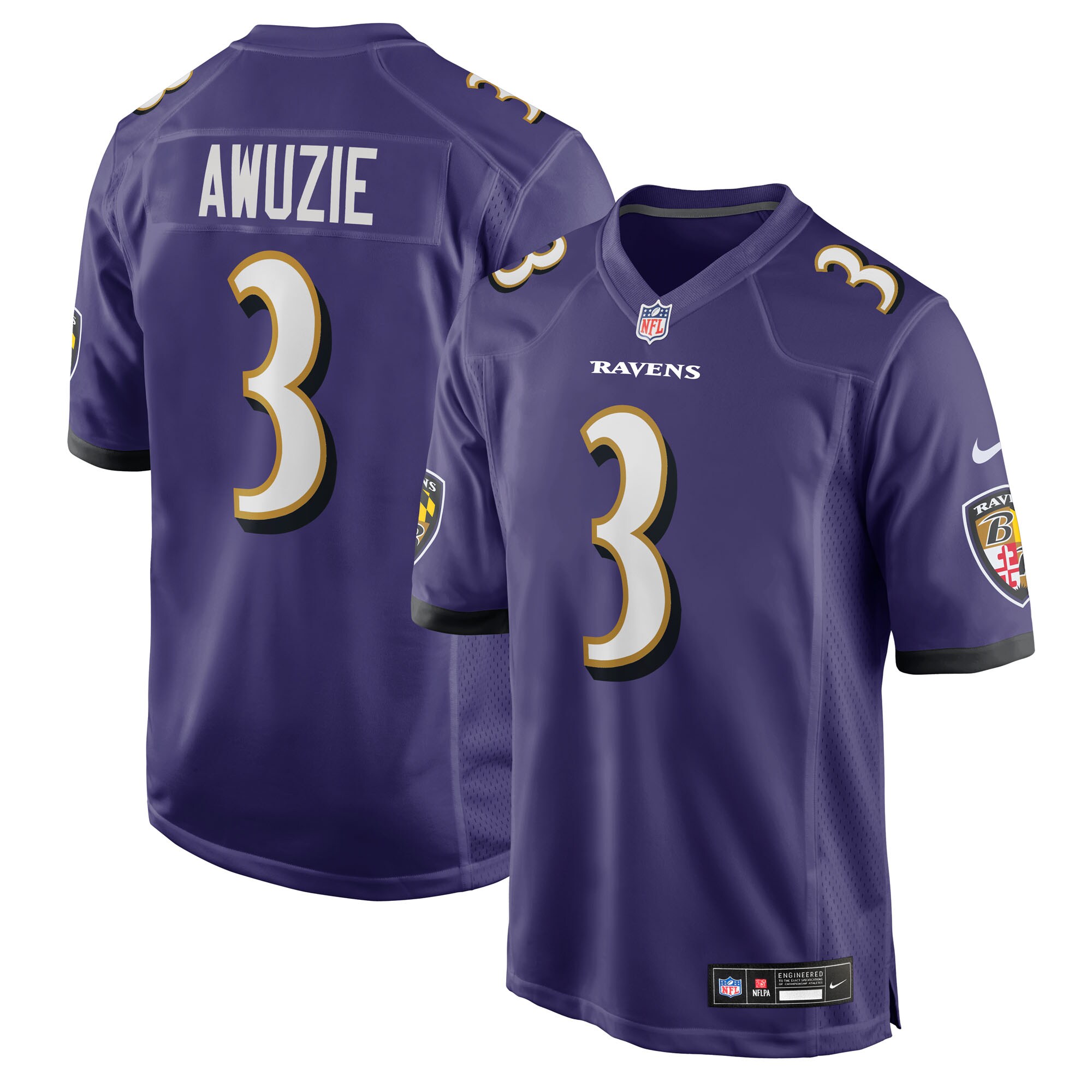 chidobe awuzie baltimore ravens nike team game jersey purple clowdercats aular.jpg
