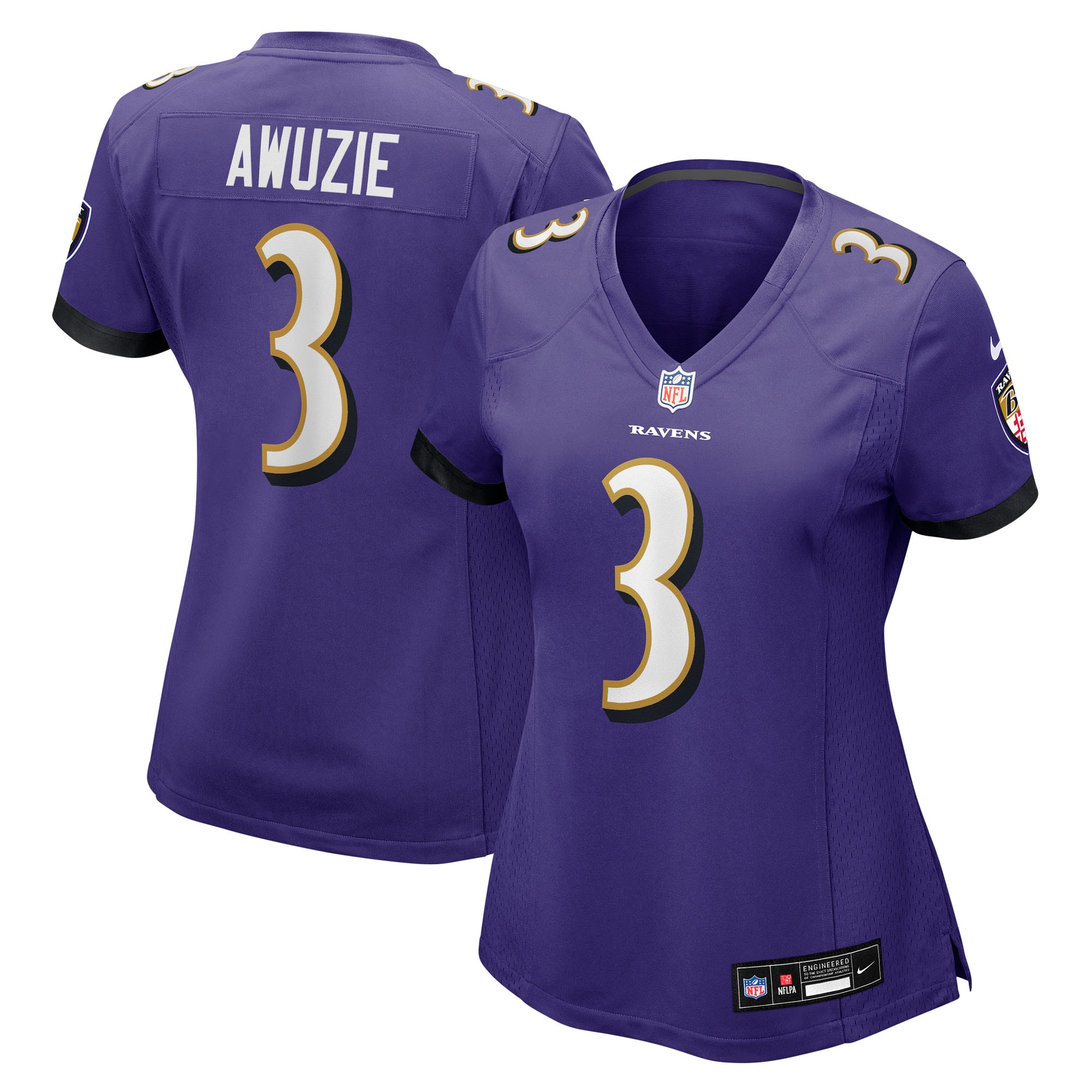 chidobe awuzie baltimore ravens nike womens team game jersey purple clowdercats ebetb.jpg