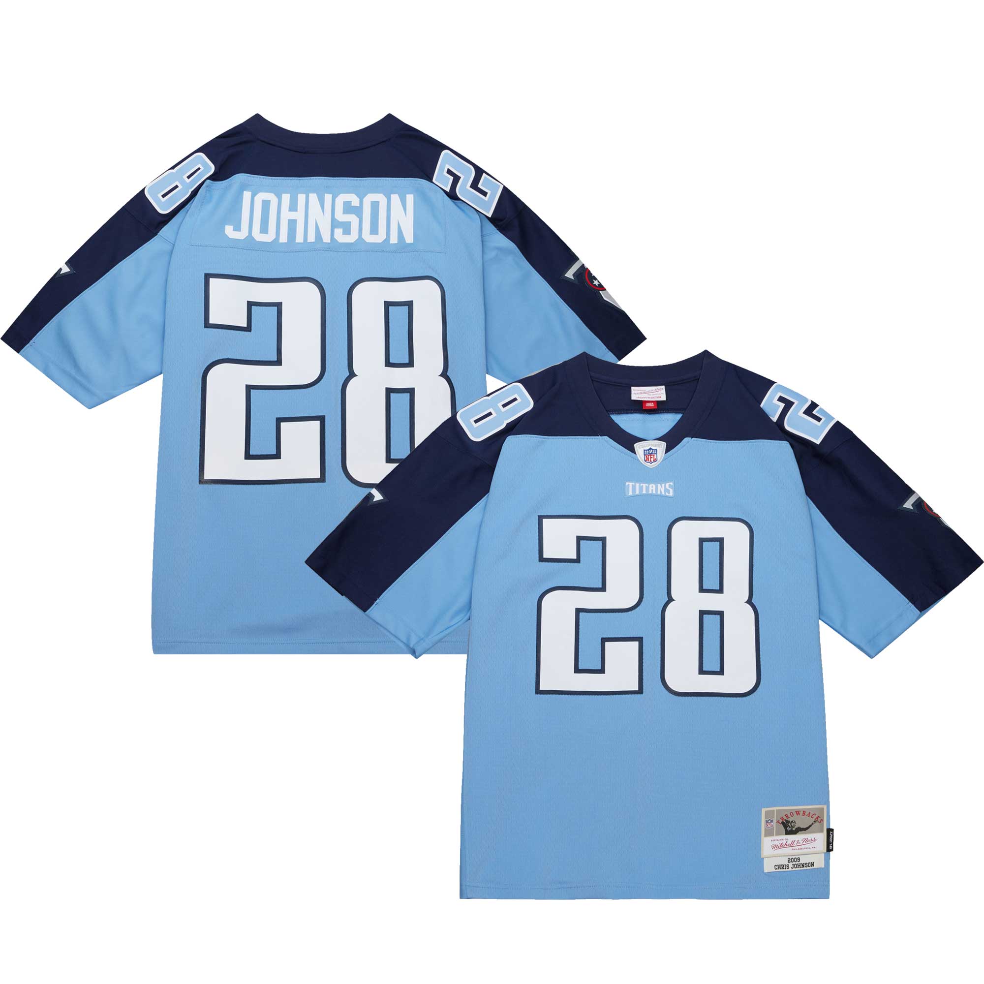 chris johnson tennessee titans mitchell ness legacy replica jersey light blue clowdercats ijxyx.jpg