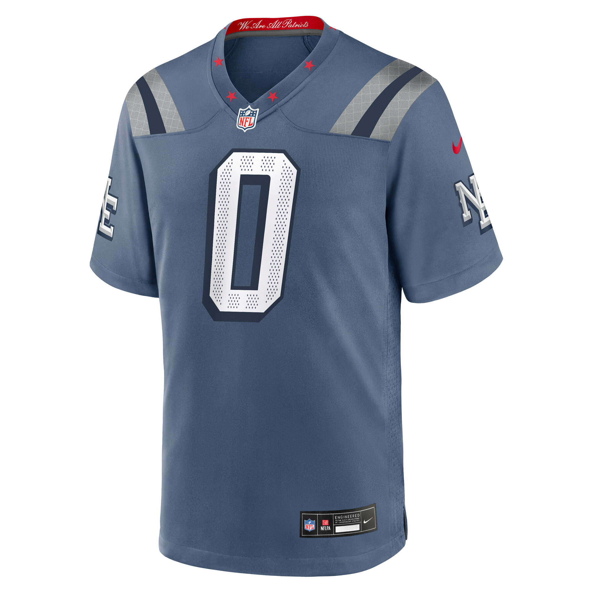 christian gonzalez new england patriots nike 2025 rivalries collection game jersey storm blue clowdercats 87ary.jpg