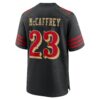 christian mccaffrey san francisco 49ers nike 2025 rivalries collection game jersey black clowdercats ostb1.jpg