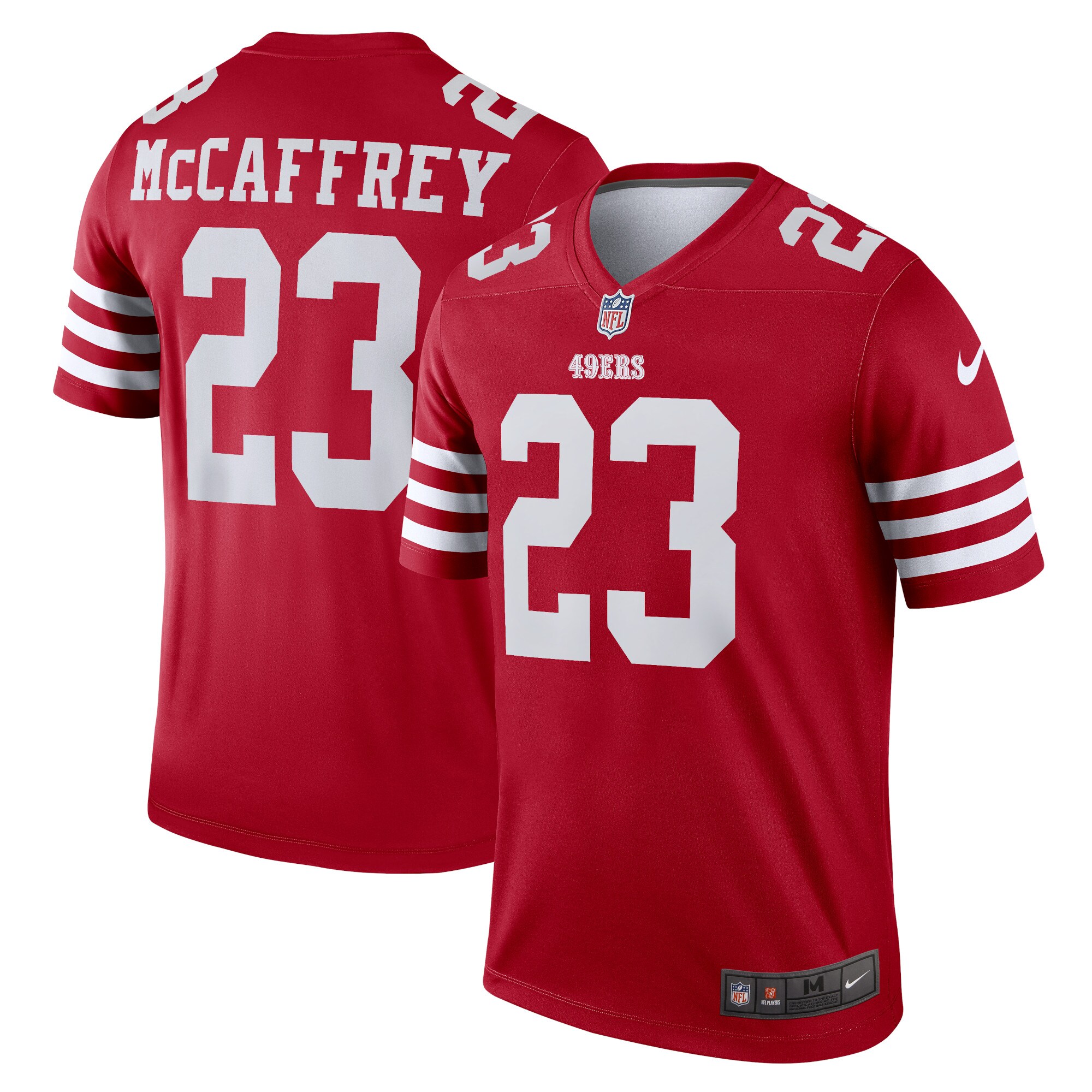 christian mccaffrey san francisco 49ers nike legend player performance top scarlet clowdercats hmycd.jpg
