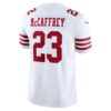 christian mccaffrey san francisco 49ers nike vapor fuse limited jersey white clowdercats eqtxl.jpg