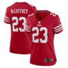 christian mccaffrey san francisco 49ers nike womens player jersey scarlet clowdercats lnxxc.jpg