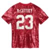 christian mccaffrey san francisco 49ers womens player name number v neck fashion jersey scarlet clowdercats kwi4x.jpg