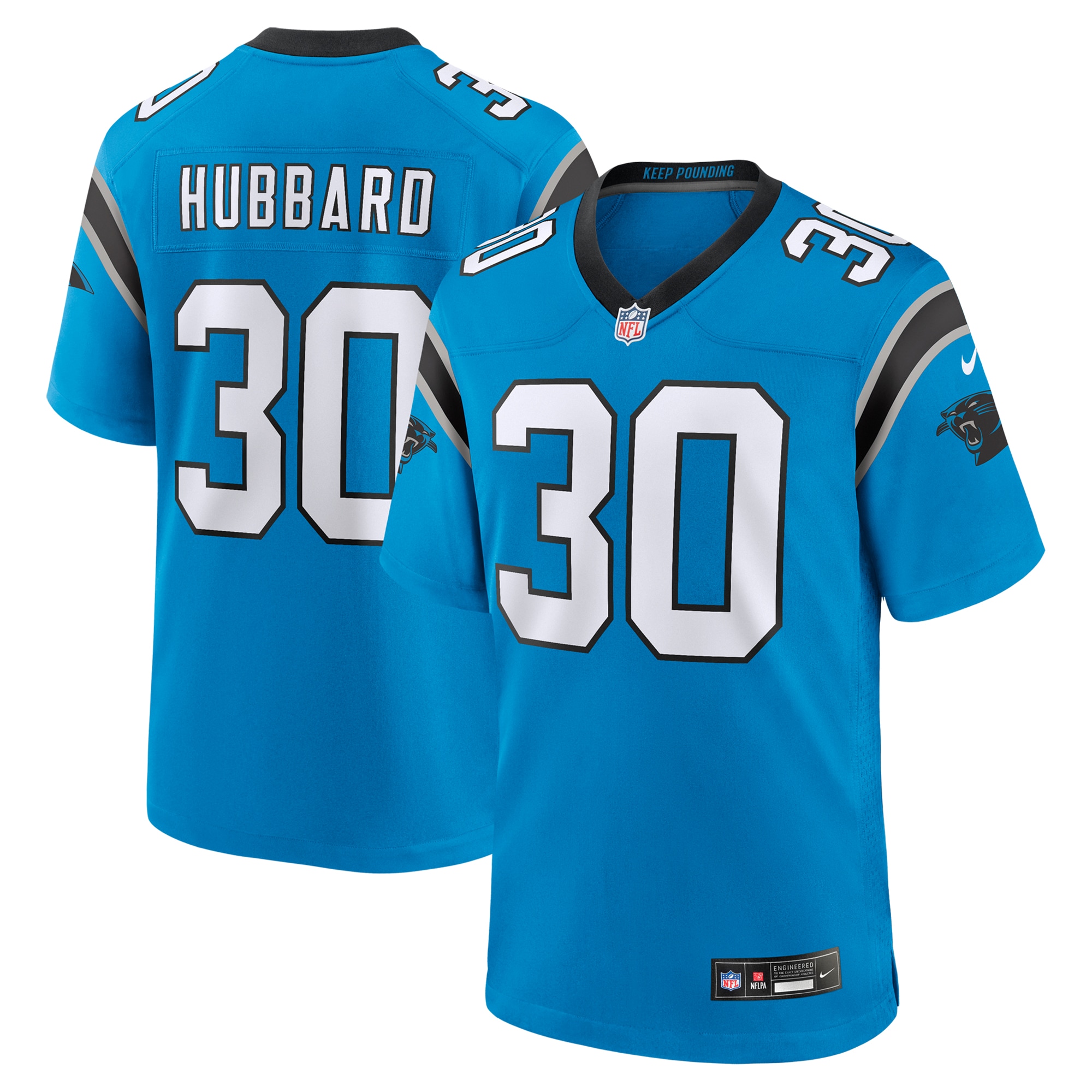 chuba hubbard carolina panthers nike alternate game jersey blue clowdercats 07nhn.jpg