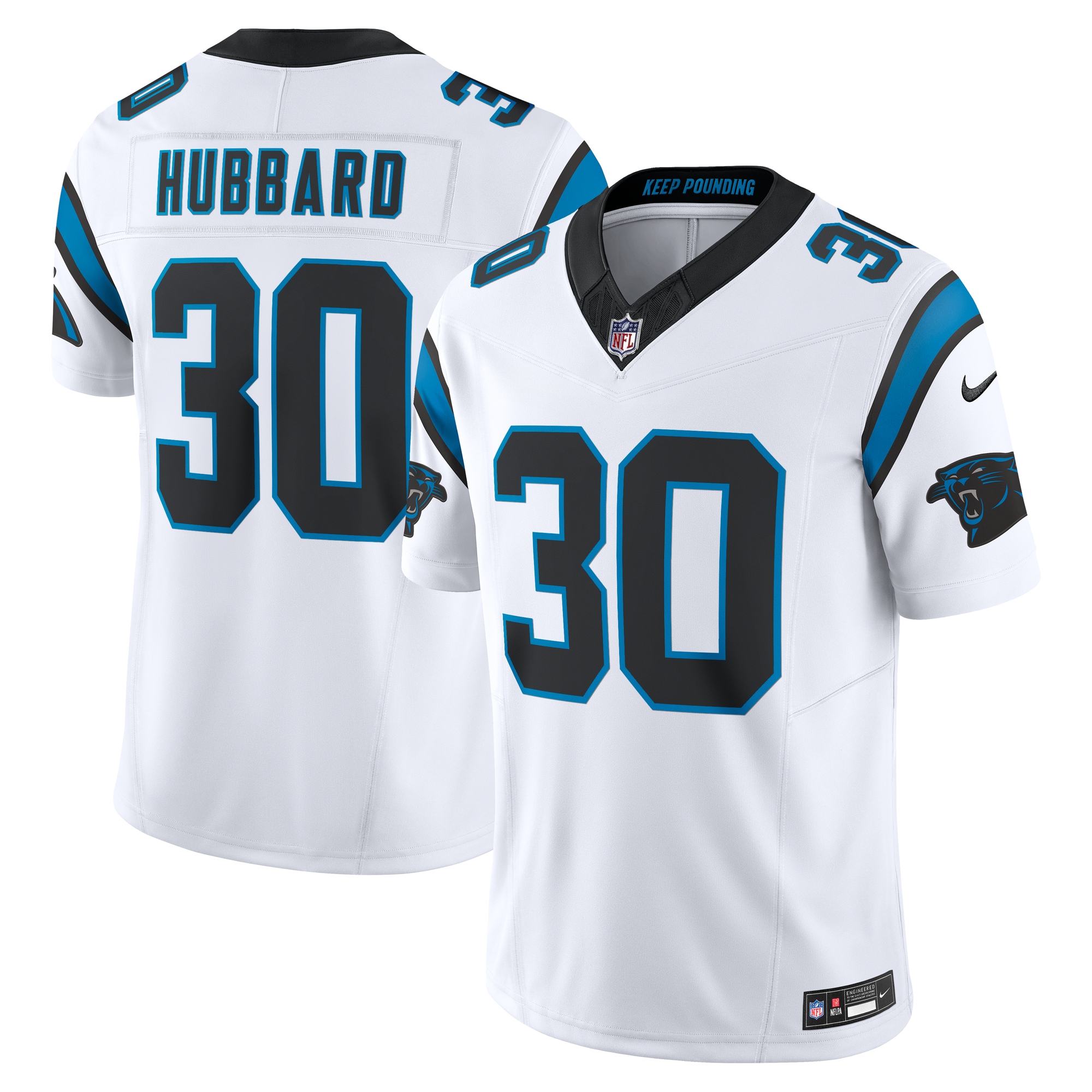 chuba hubbard carolina panthers nike vapor fuse limited jersey white clowdercats 9nzxv.jpg