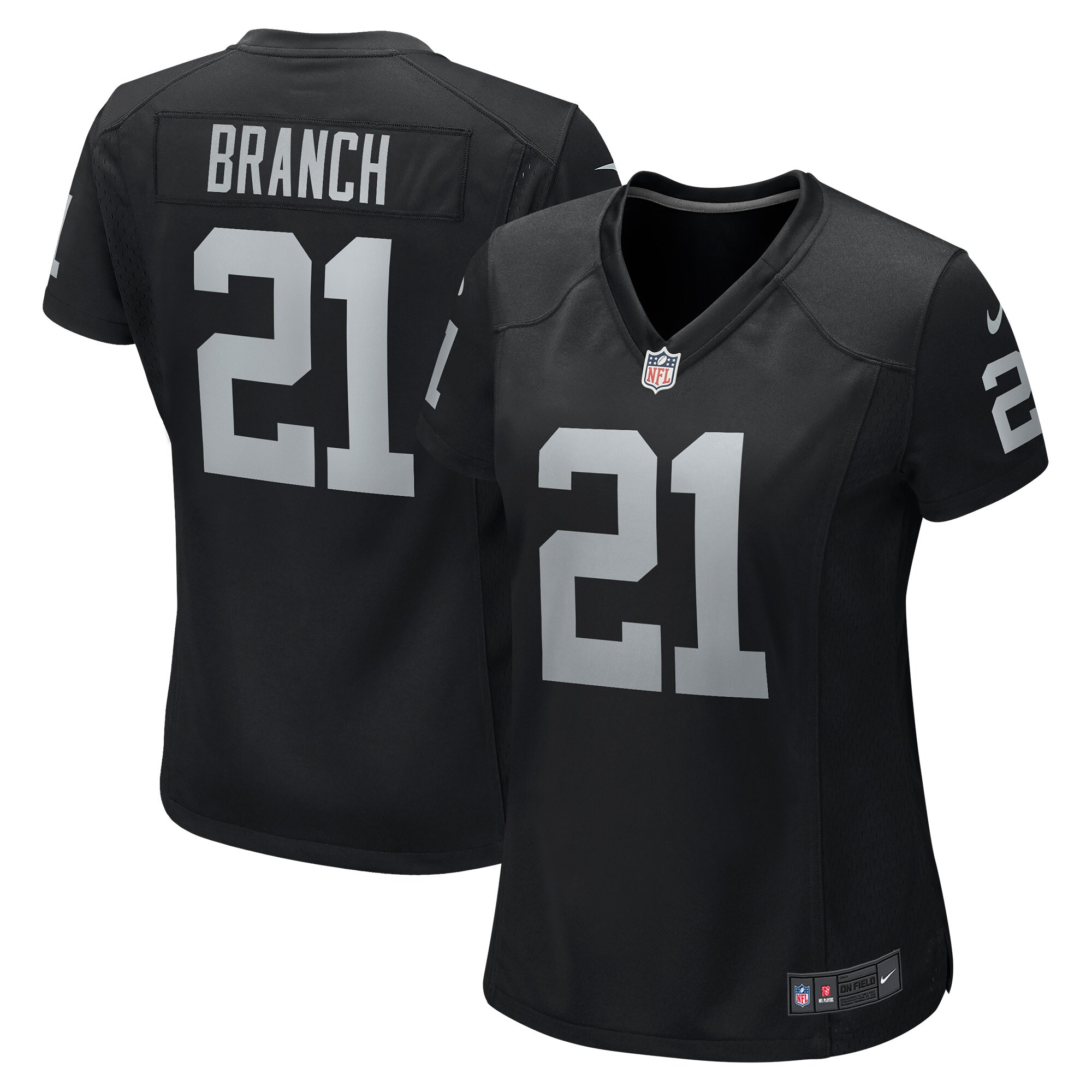 cliff branch las vegas raiders nike womens retired player game jersey black clowdercats tfisc.jpg