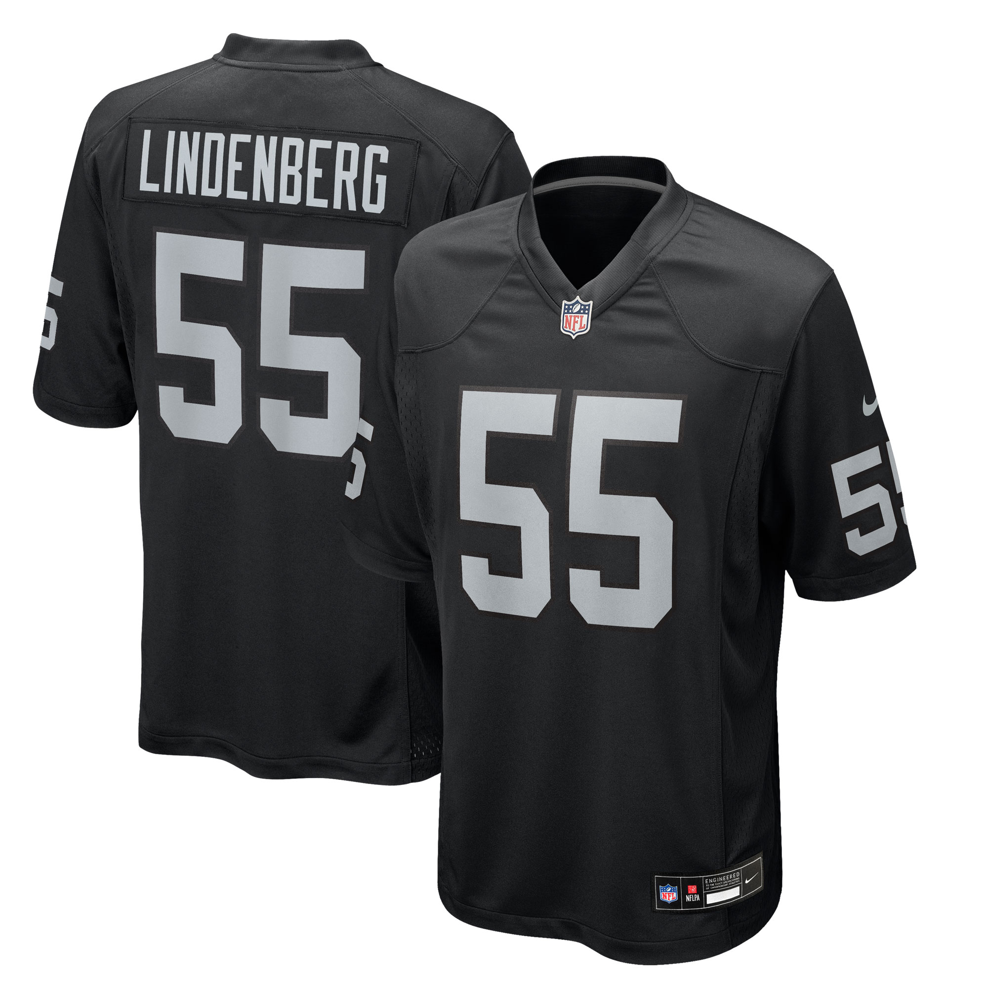 cody lindenberg las vegas raiders nike team game jersey black clowdercats js6mx.jpg