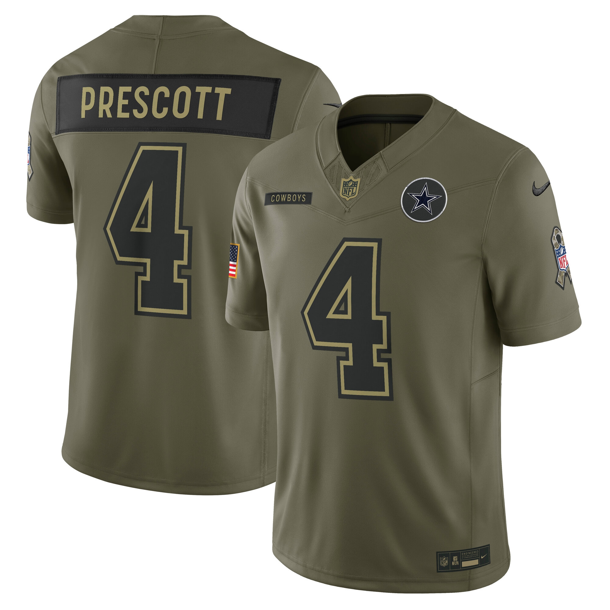 dak prescott dallas cowboys nike 2025 salute to service limited jersey olive clowdercats zyvwa.jpg