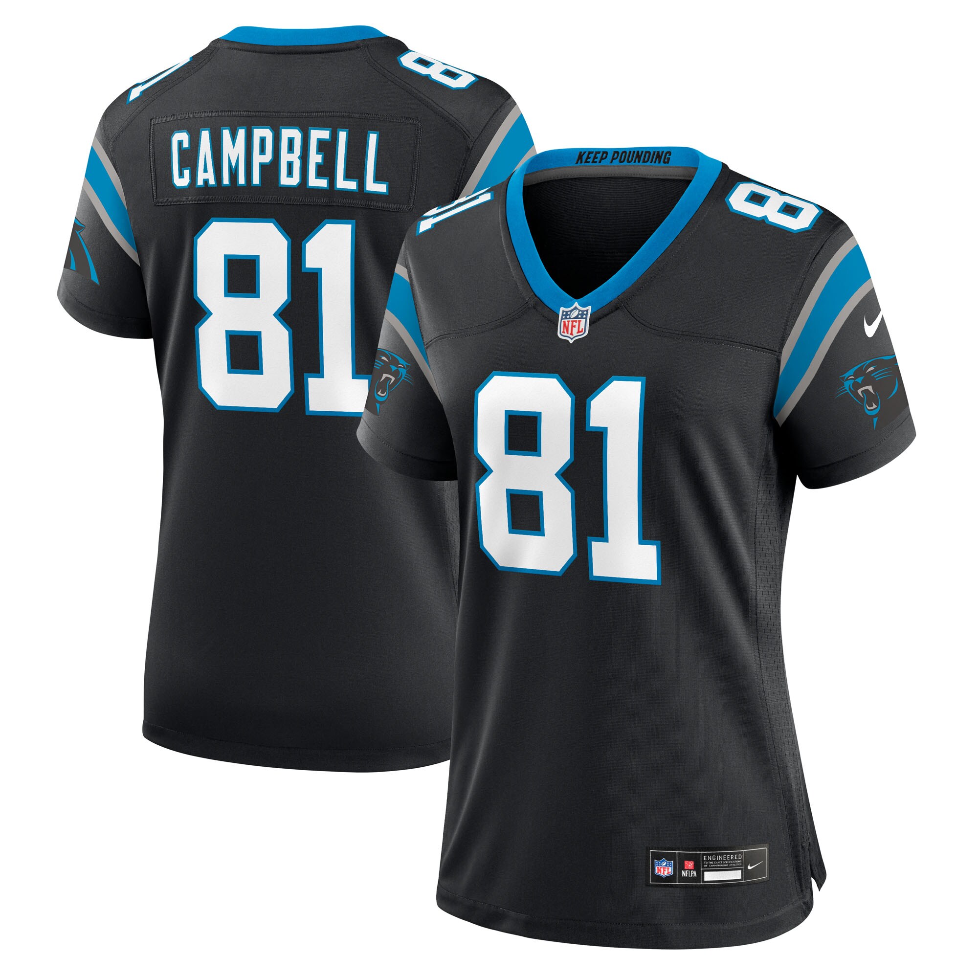 dalevon campbell carolina panthers nike womens team game jersey black clowdercats hr3fv.jpg