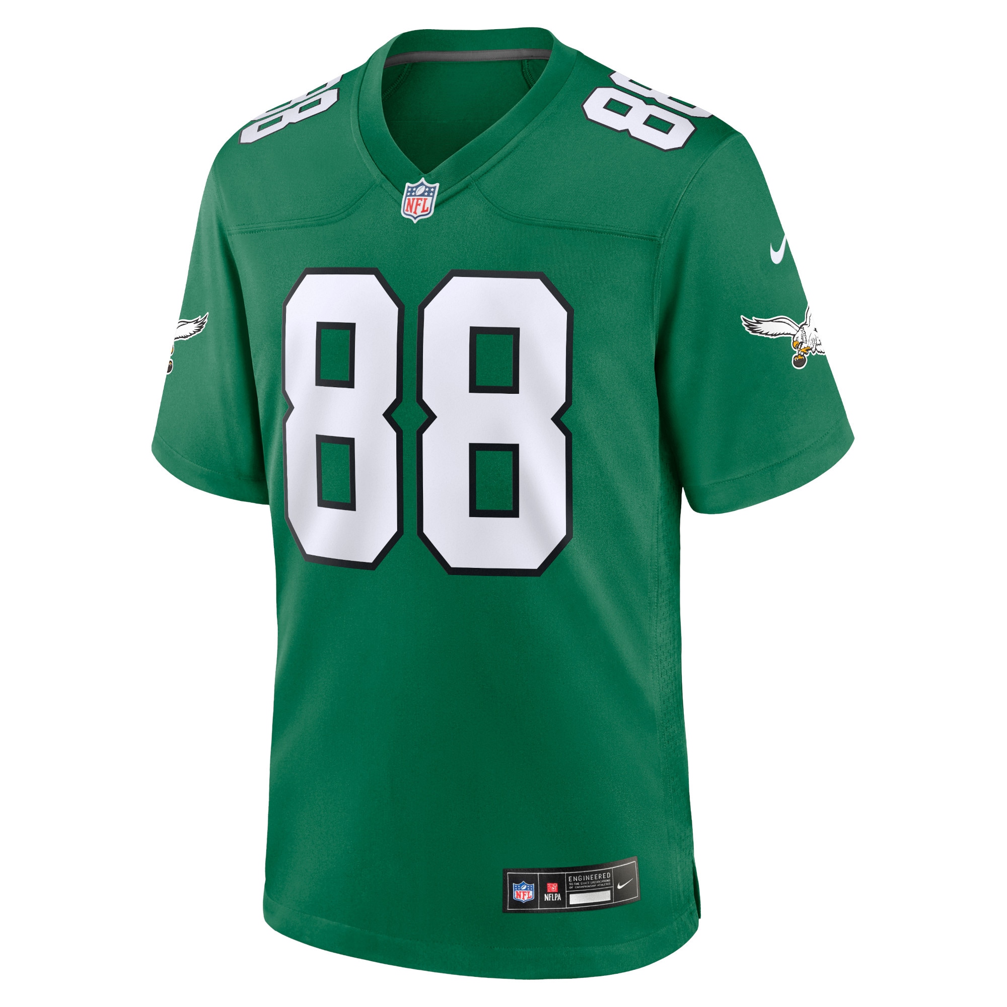 dallas goedert philadelphia eagles nike alternate game player jersey kelly green clowdercats 0lwgv.jpg