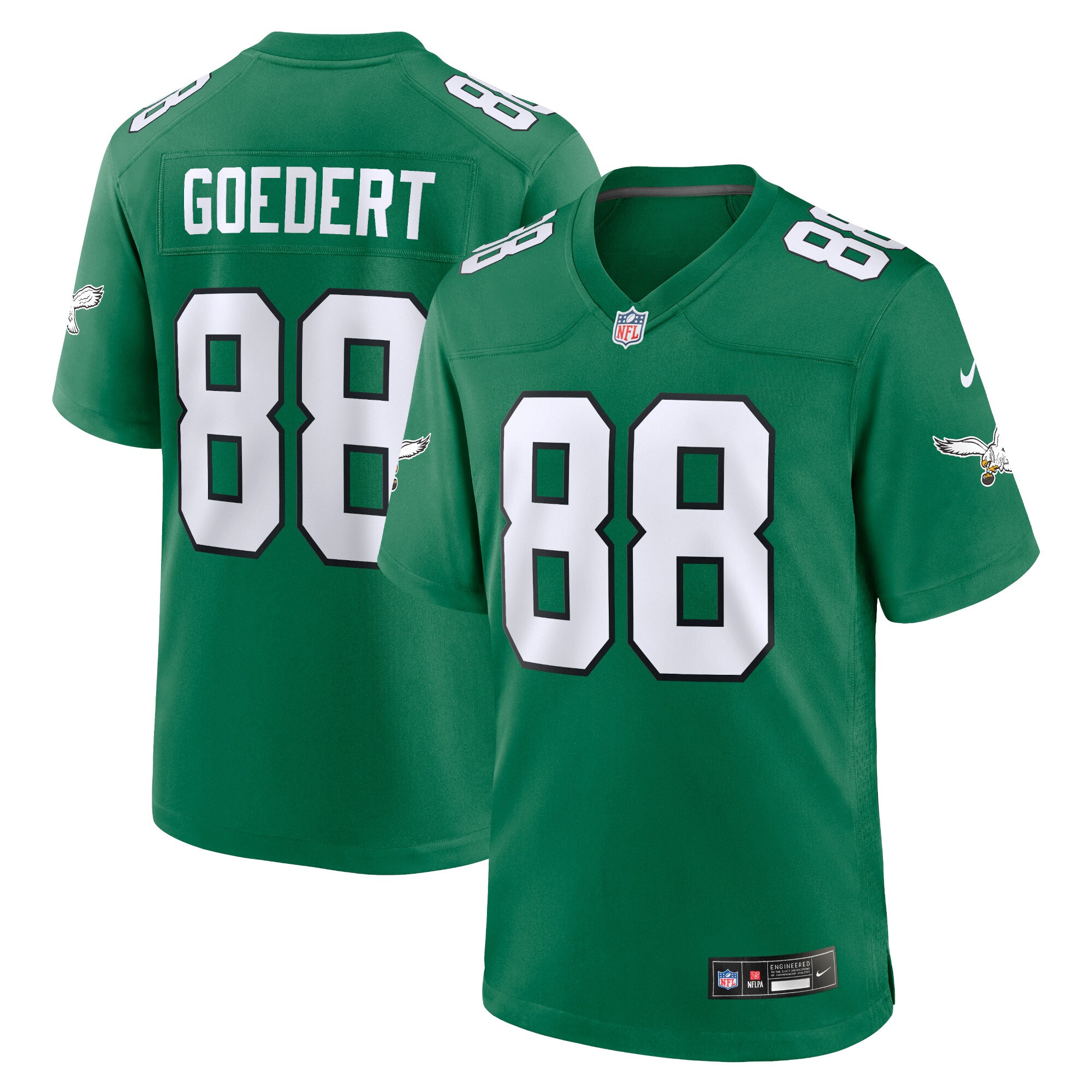 dallas goedert philadelphia eagles nike alternate game player jersey kelly green clowdercats 5uqsh.jpg
