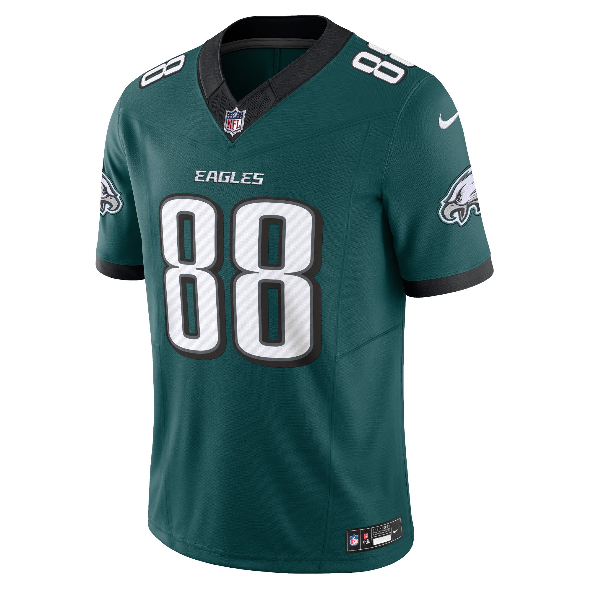 dallas goedert philadelphia eagles nike vapor fuse limited jersey midnight green clowdercats r96yr.jpg