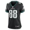 dallas goedert philadelphia eagles nike womens alternate game jersey black clowdercats ovwfp.jpg