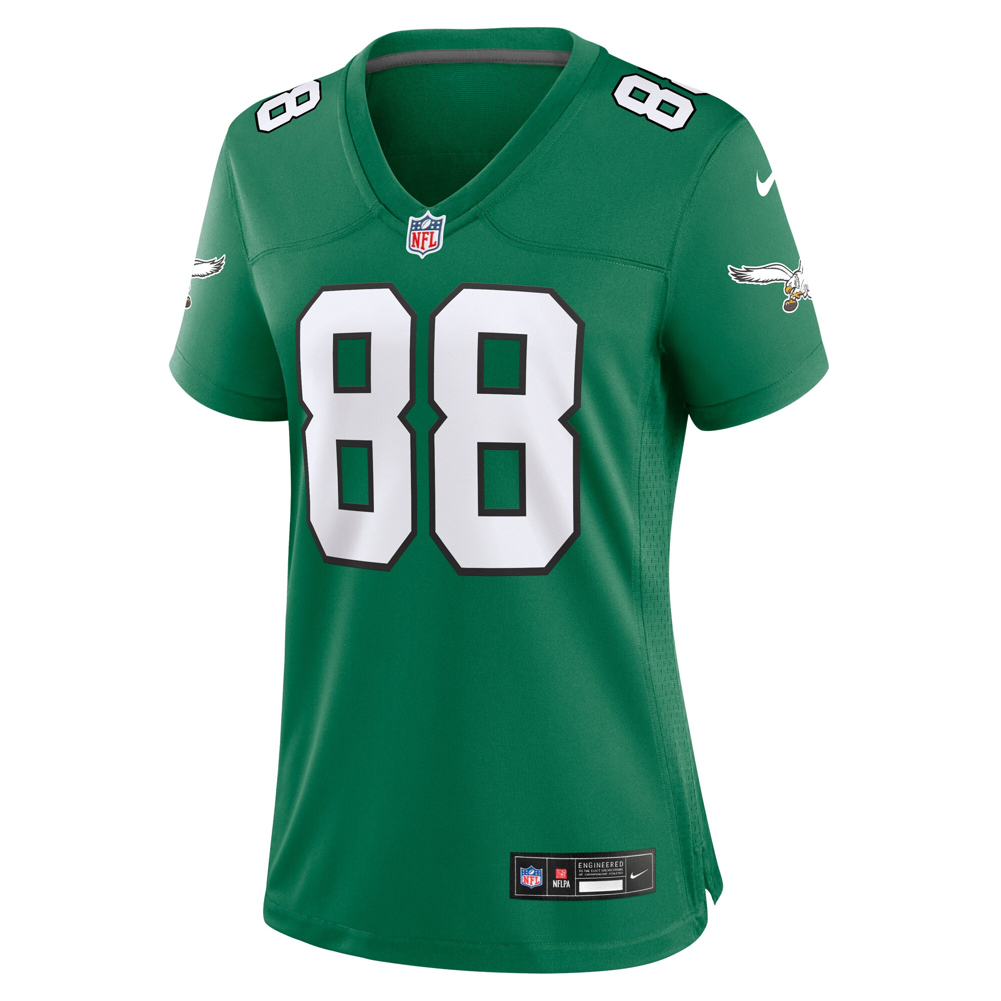 dallas goedert philadelphia eagles nike womens alternate game jersey kelly green clowdercats 74jb3.jpg