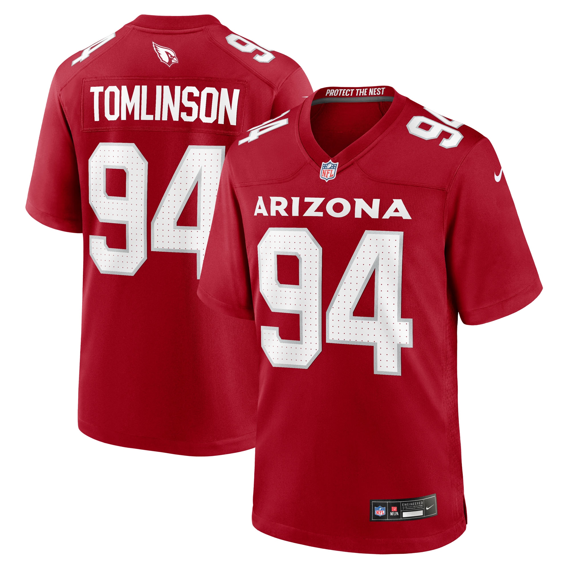 dalvin tomlinson arizona cardinals nike team game jersey cardinal clowdercats egpx5.jpg
