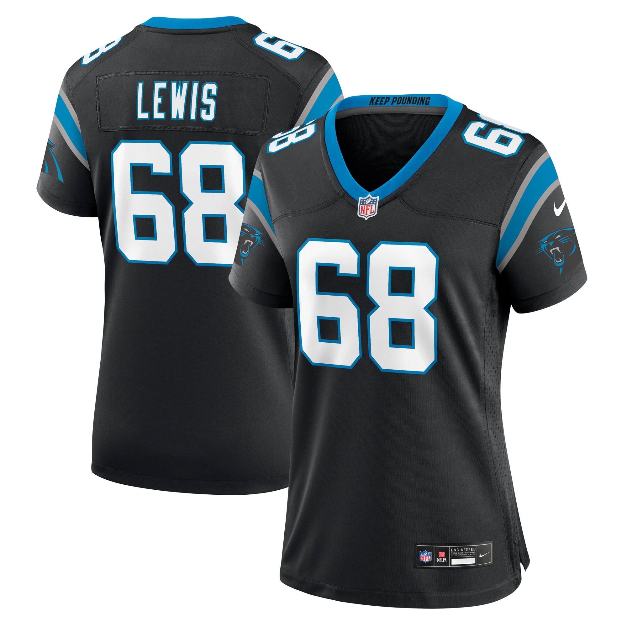 damien lewis carolina panthers nike womens game jersey black clowdercats ukfha.jpg