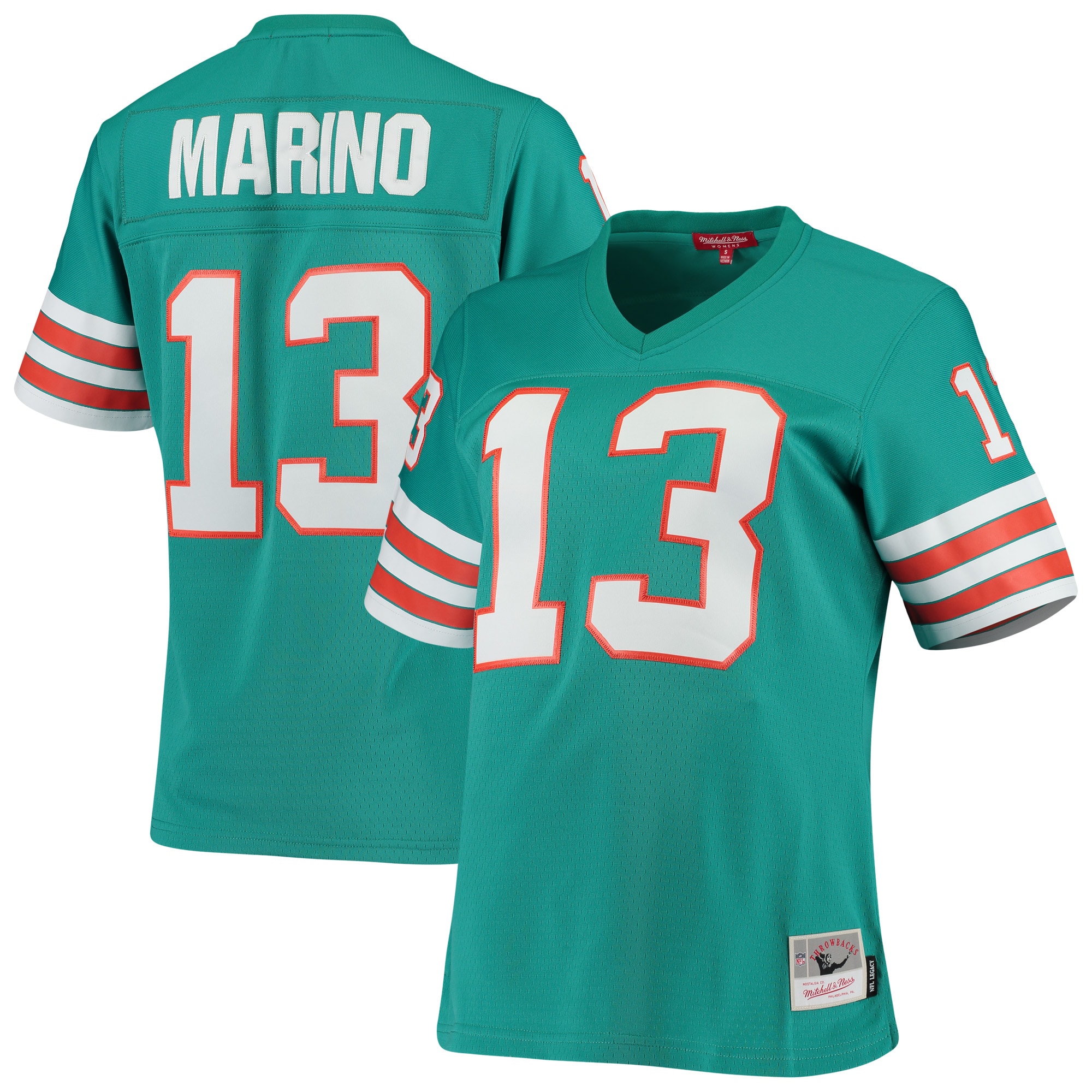 dan marino miami dolphins mitchell ness womens 1984 legacy replica jersey aqua clowdercats xfwze.jpg
