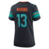 dan marino miami dolphins nike womens 2025 rivalries collection retired player game jersey pitch blue clowdercats mymcw.jpg