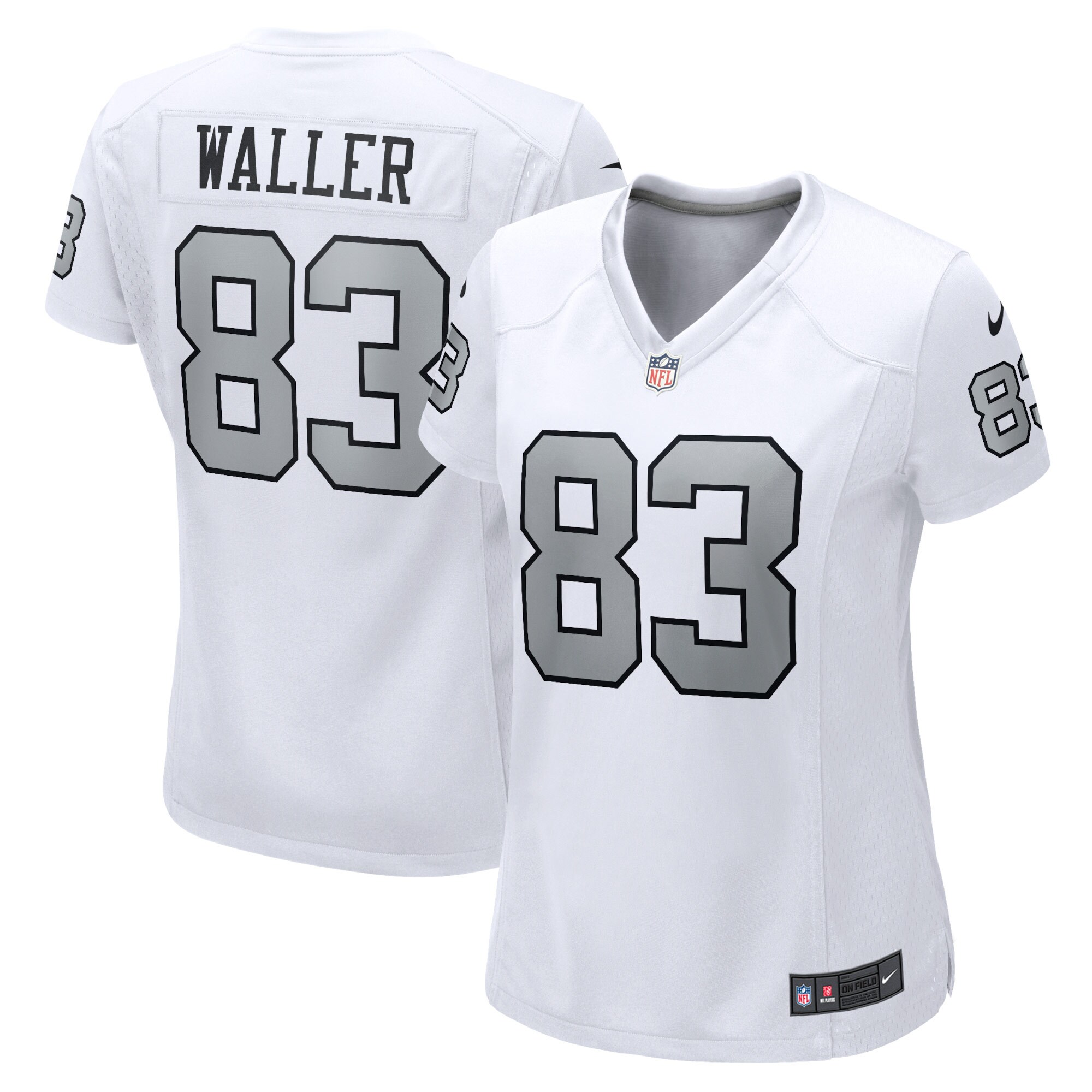 darren waller las vegas raiders nike womens player jersey white clowdercats hugge.jpg