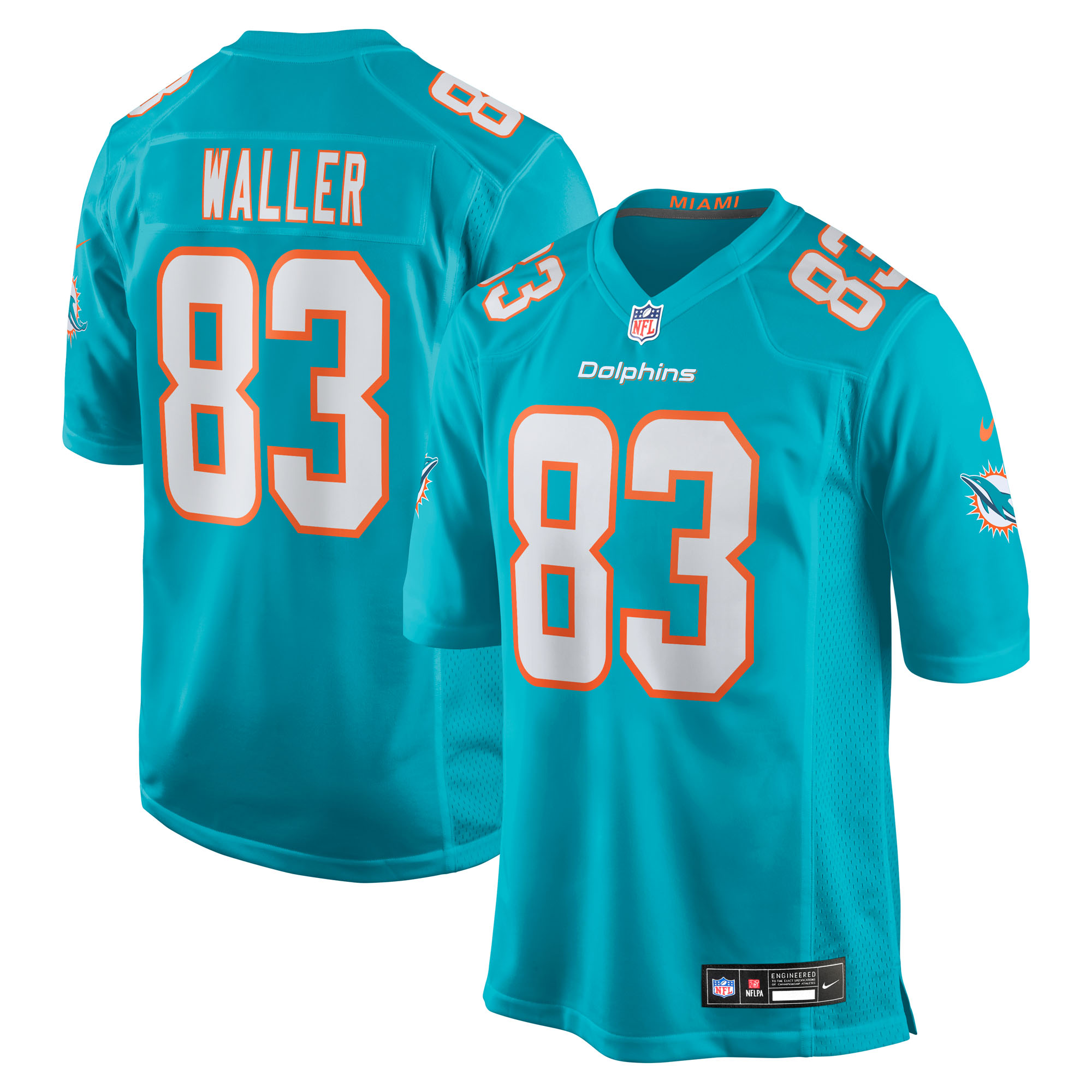 darren waller miami dolphins nike team game jersey aqua clowdercats azrg7.jpg