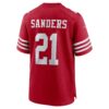 deion sanders san francisco 49ers nike team retired player game jersey scarlet clowdercats xt94l.jpg