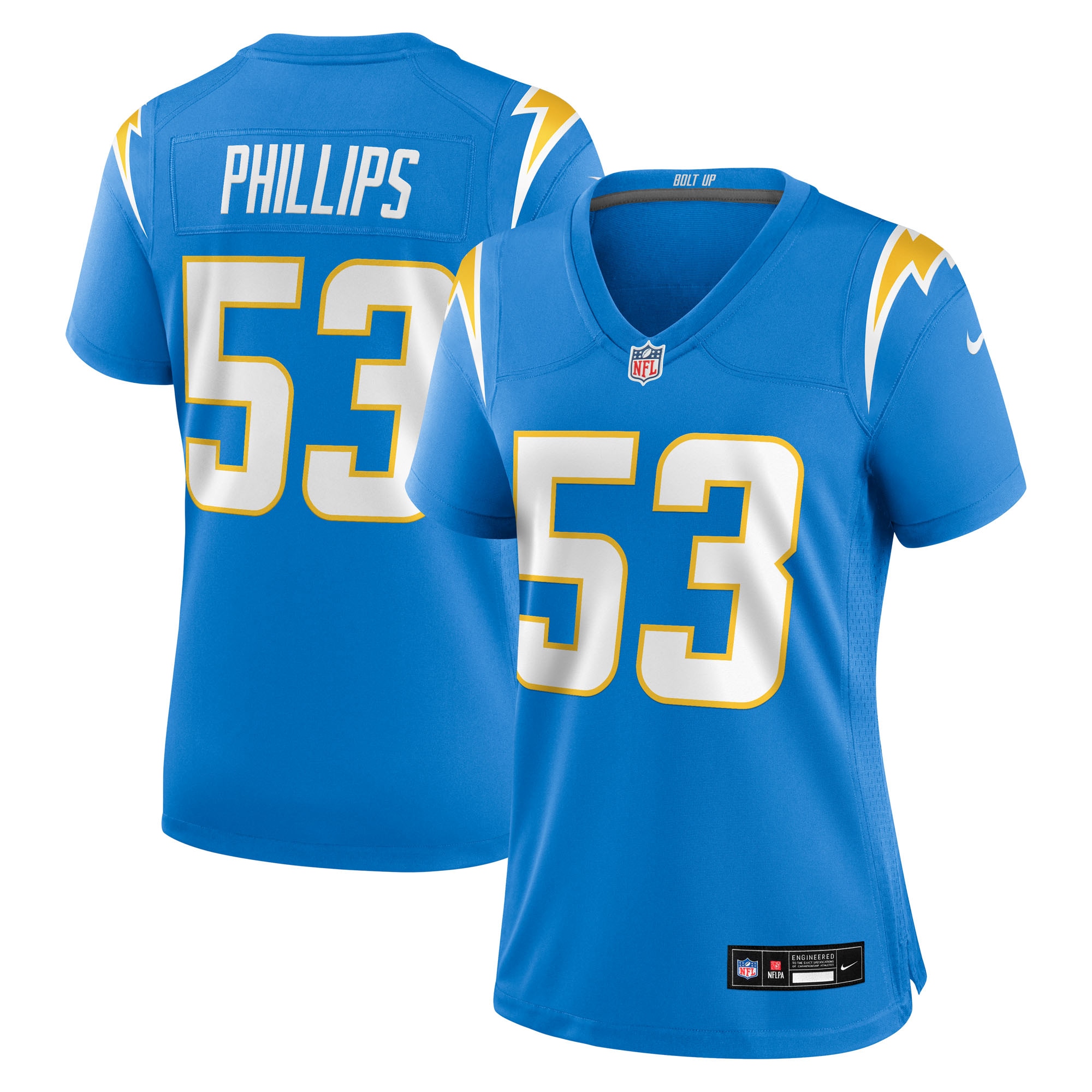delshawn phillips los angeles chargers nike womens team game jersey powder blue clowdercats qsglq.jpg