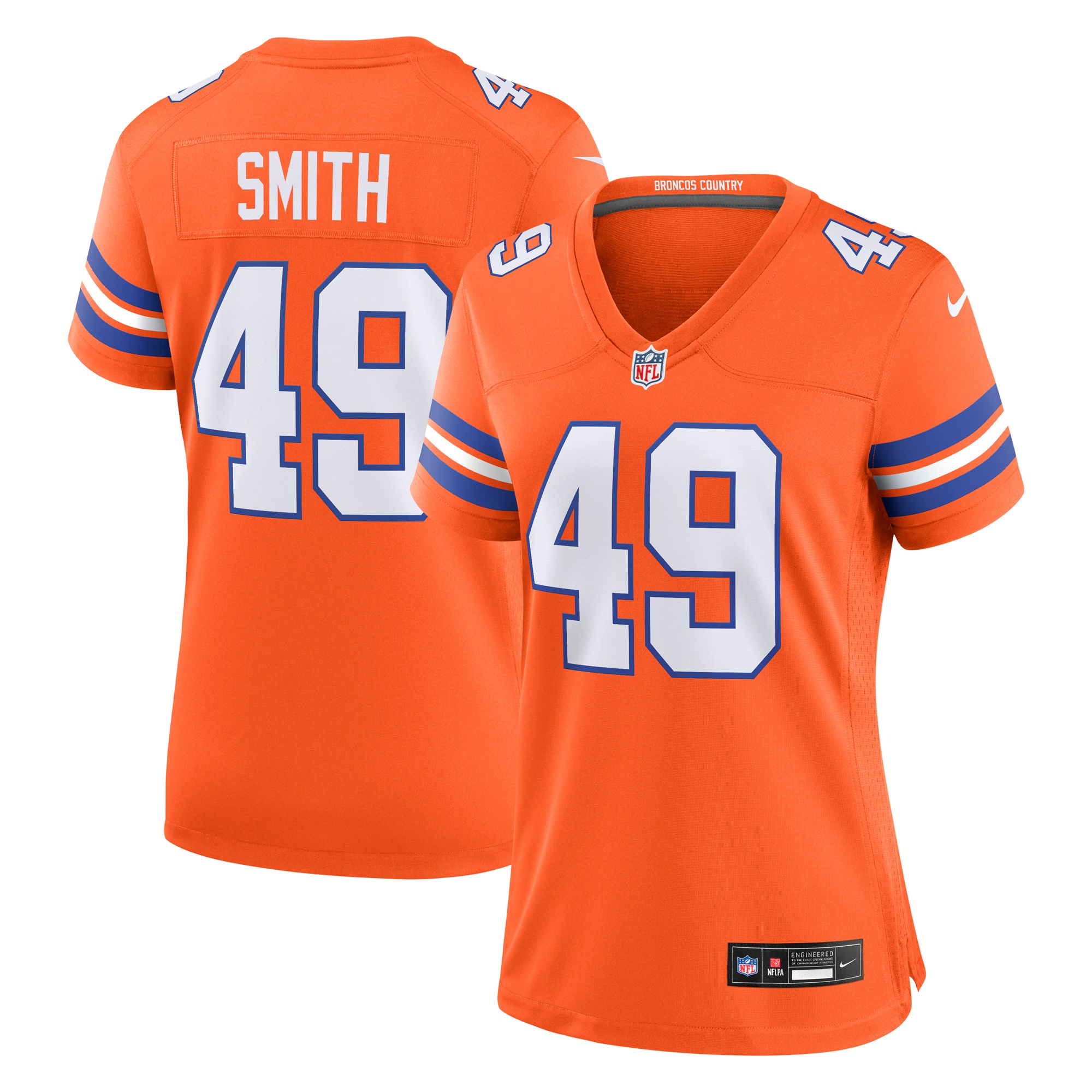 dennis smith denver broncos nike womens mile high collection 1977 throwback retired player game jersey orange clowdercats xou9q.jpg