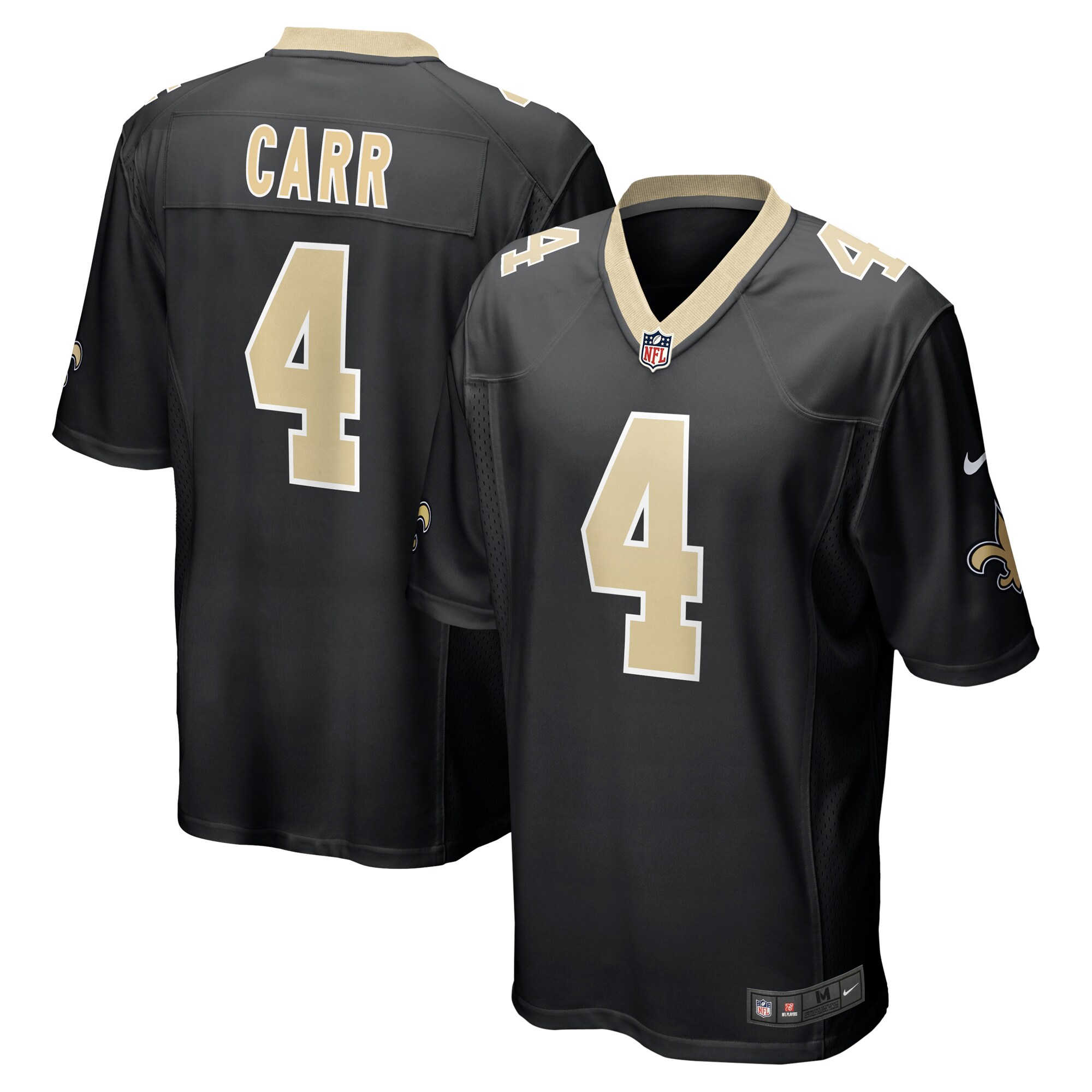 derek carr new orleans saints nike game jersey black clowdercats a2lzt.jpg