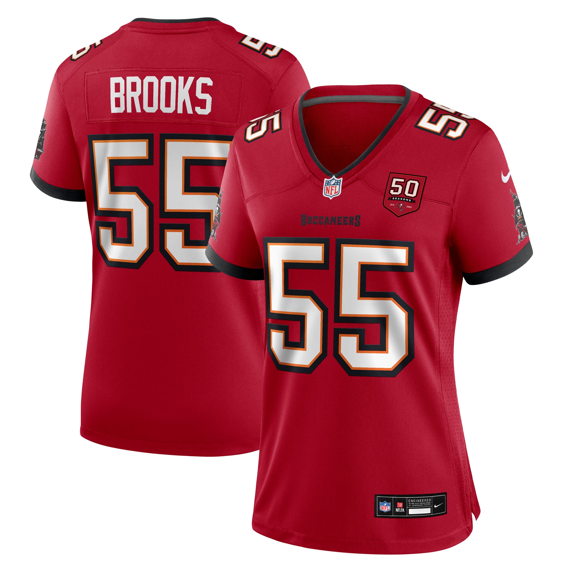 derrick brooks tampa bay buccaneers nike womens 50th anniversary team game jersey red clowdercats crvzs.jpg
