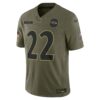 derrick henry baltimore ravens nike 2025 salute to service limited jersey olive clowdercats liuhn.jpg