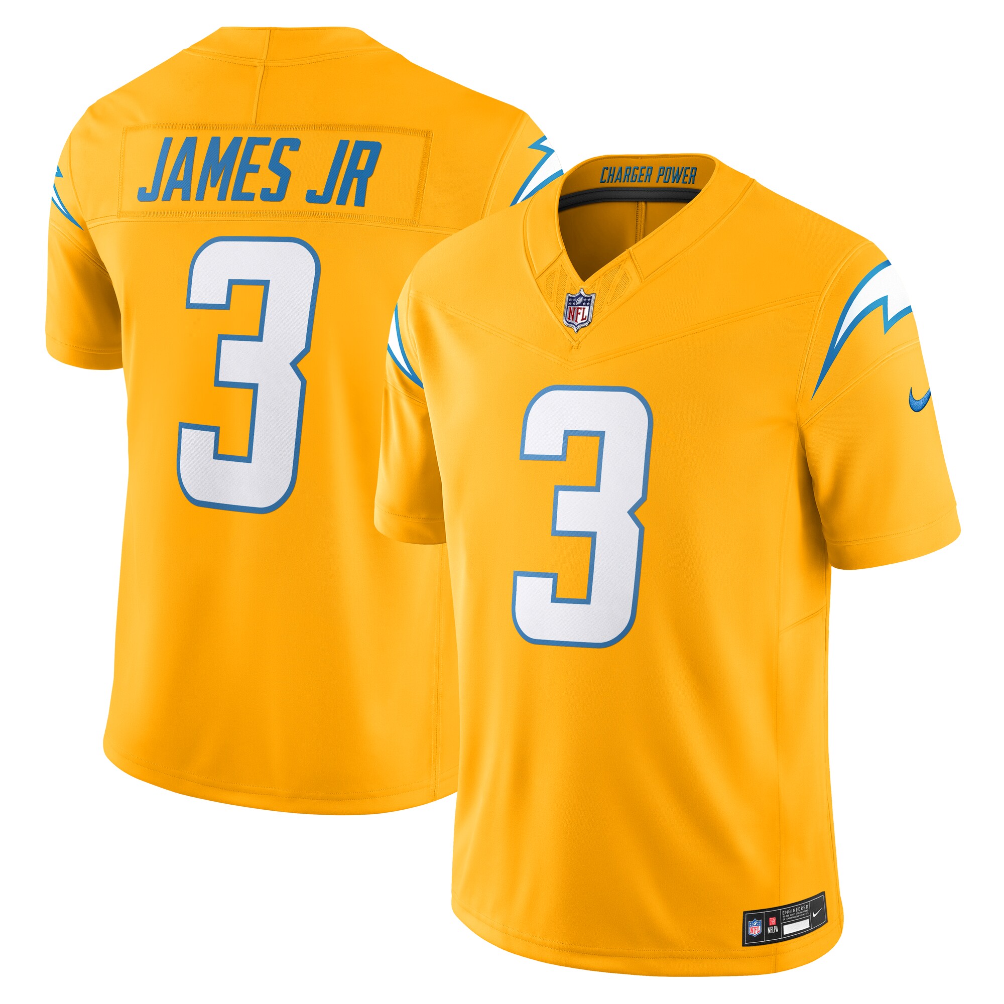 derwin james jr los angeles chargers nike alternate charger power vapor fuse limited jersey gold clowdercats 4fusf.jpg