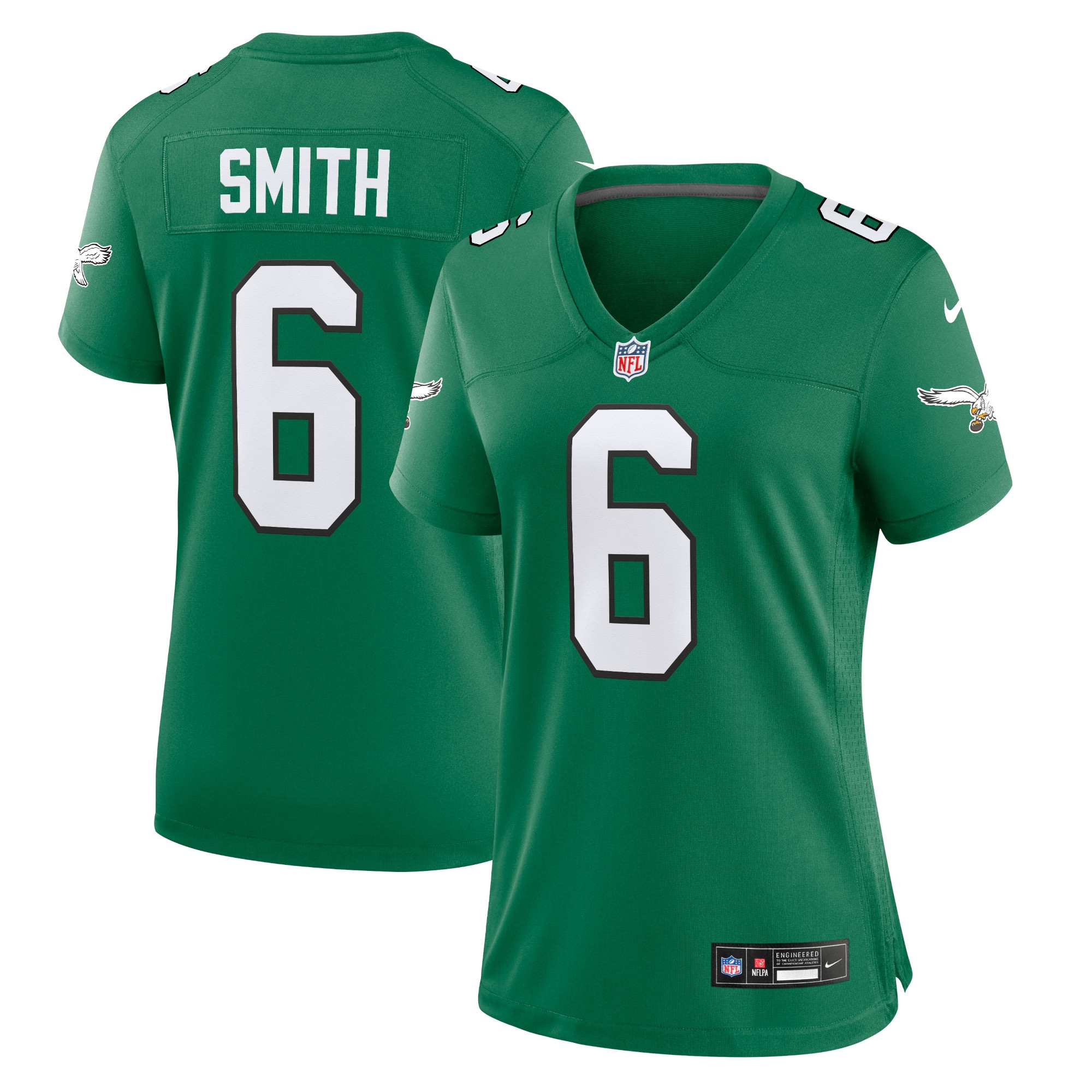 devonta smith philadelphia eagles nike womens player jersey kelly green clowdercats f6cm2.jpg